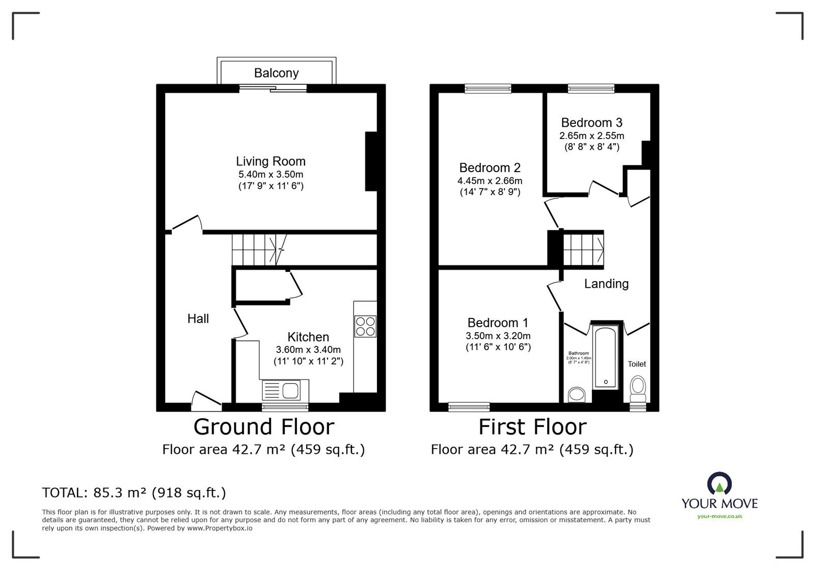 Floorplan of 3 bedroom  Flat for sale, Elmington Estate, London, SE5