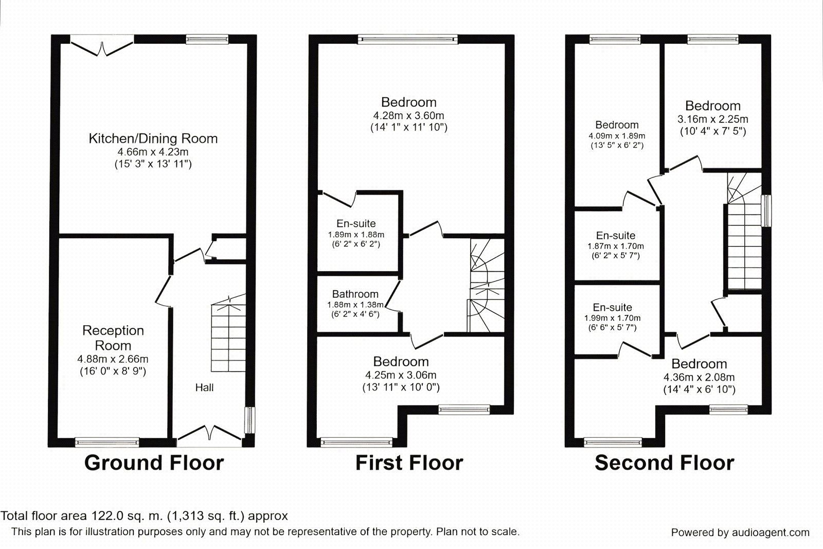 Floorplan of 5 bedroom End Terrace House to rent, Plough Way, London, SE16