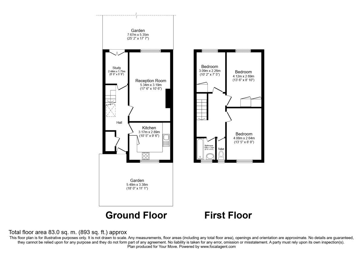 Floorplan of 2 bedroom  Flat for sale, Lubbock Street, London, SE14