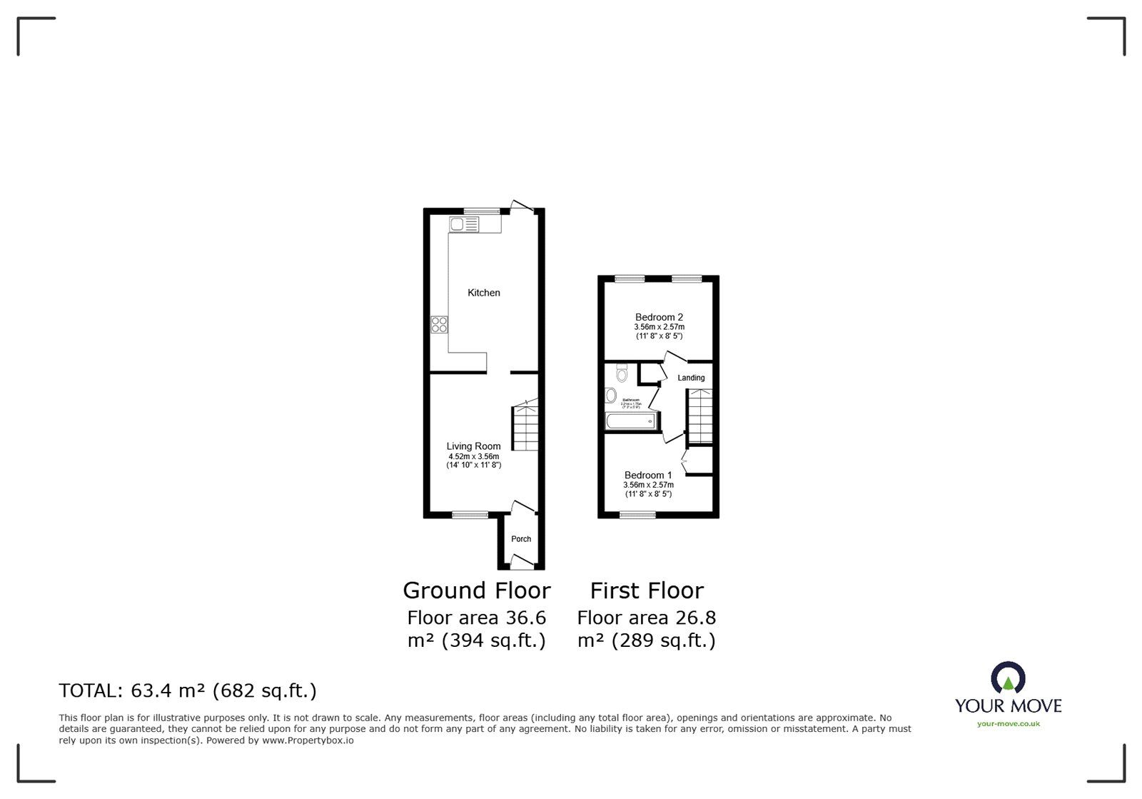 Floorplan of 2 bedroom End Terrace House for sale, Timber Pond Road, London, SE16