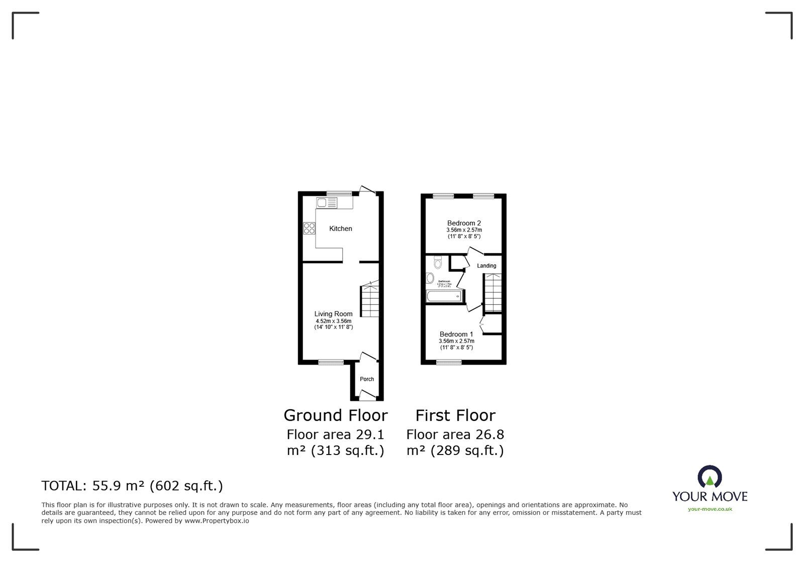 Floorplan of 2 bedroom End Terrace House for sale, Timber Pond Road, London, SE16