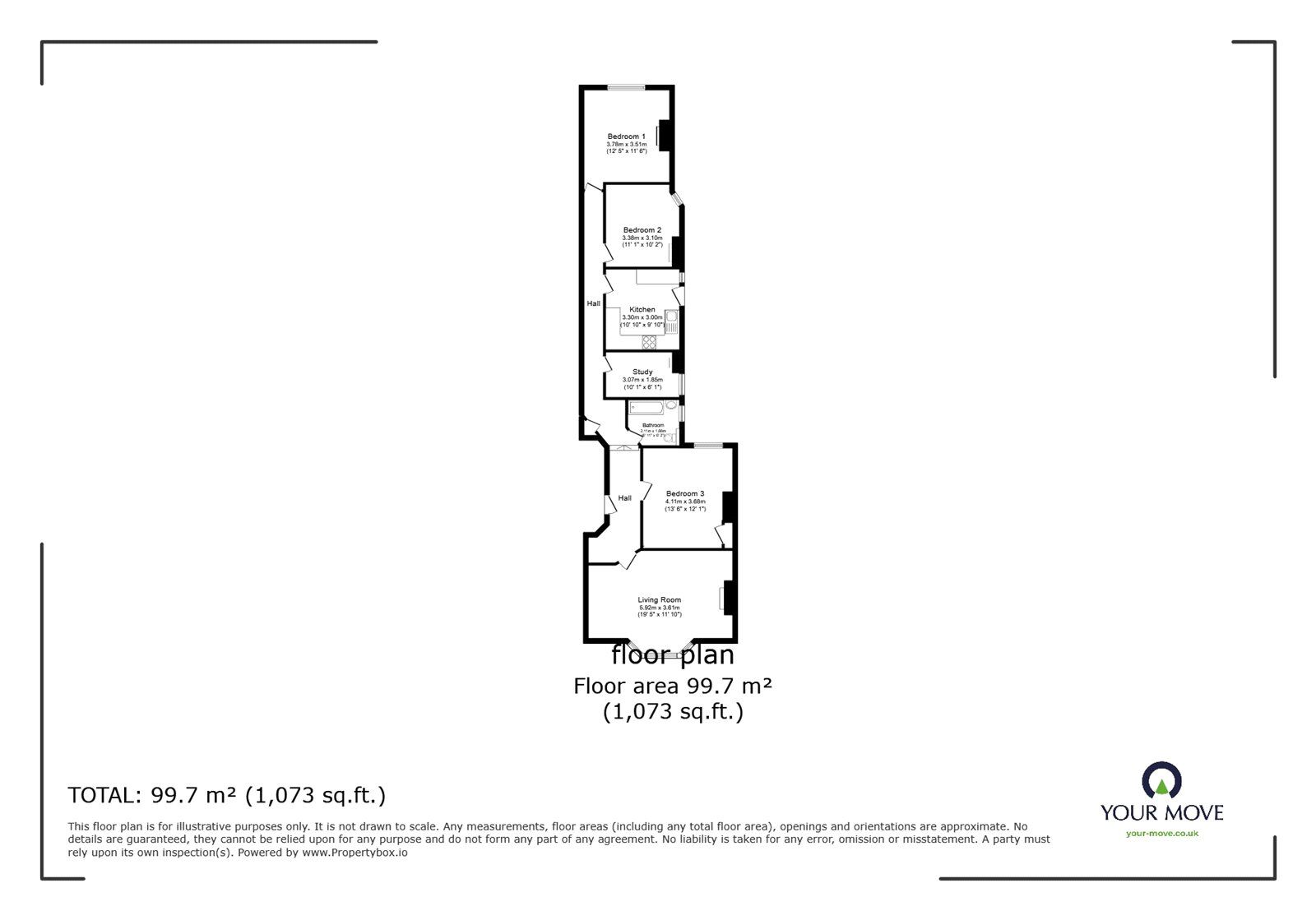 Floorplan of 4 bedroom  Flat for sale, New Cross Road, London, SE14