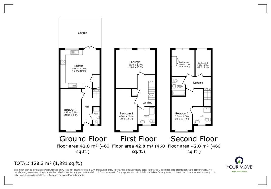 5 bedroom Mid Terrace House for sale