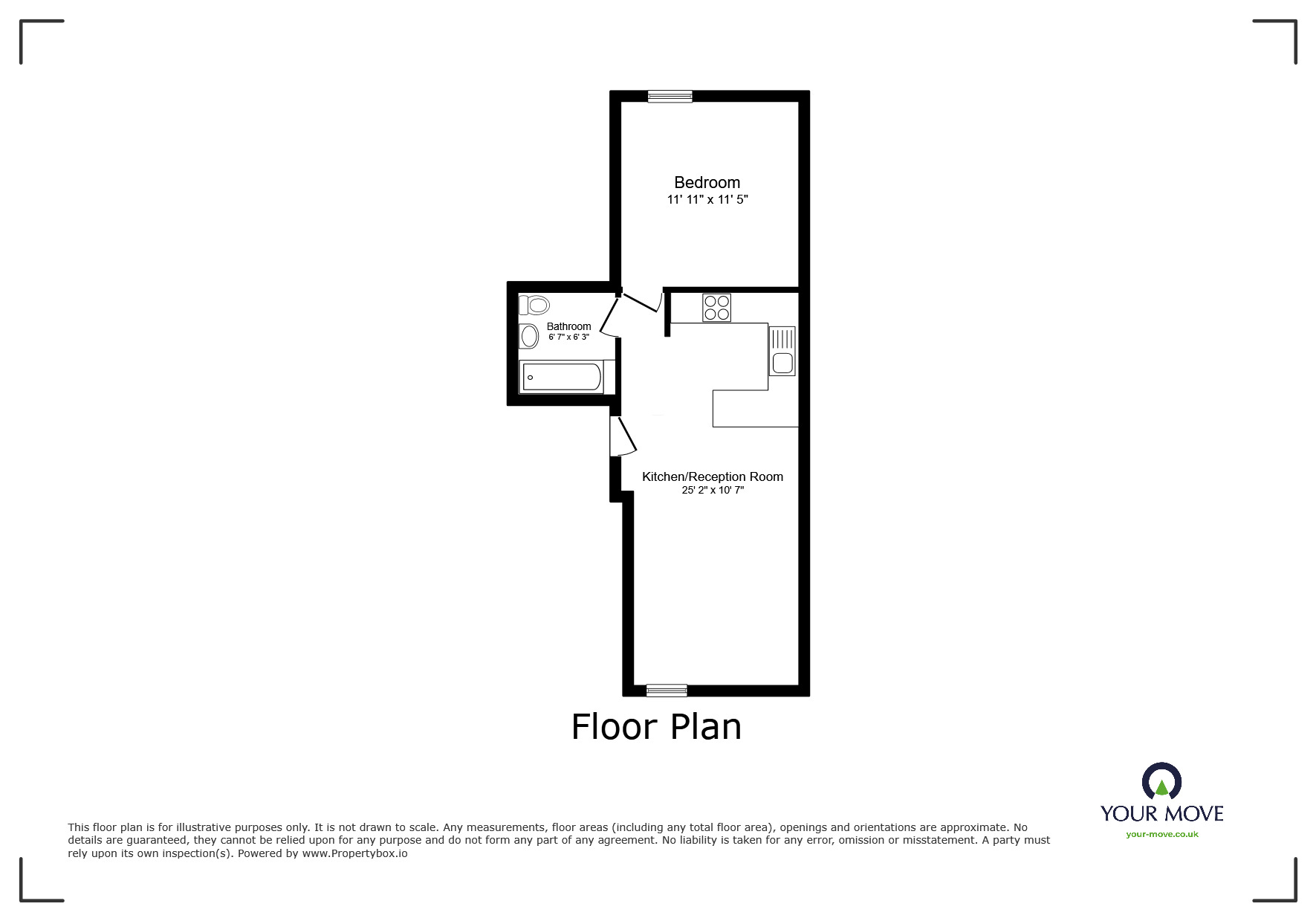 Floorplan of 1 bedroom  Flat for sale, West Street, Erith, DA8