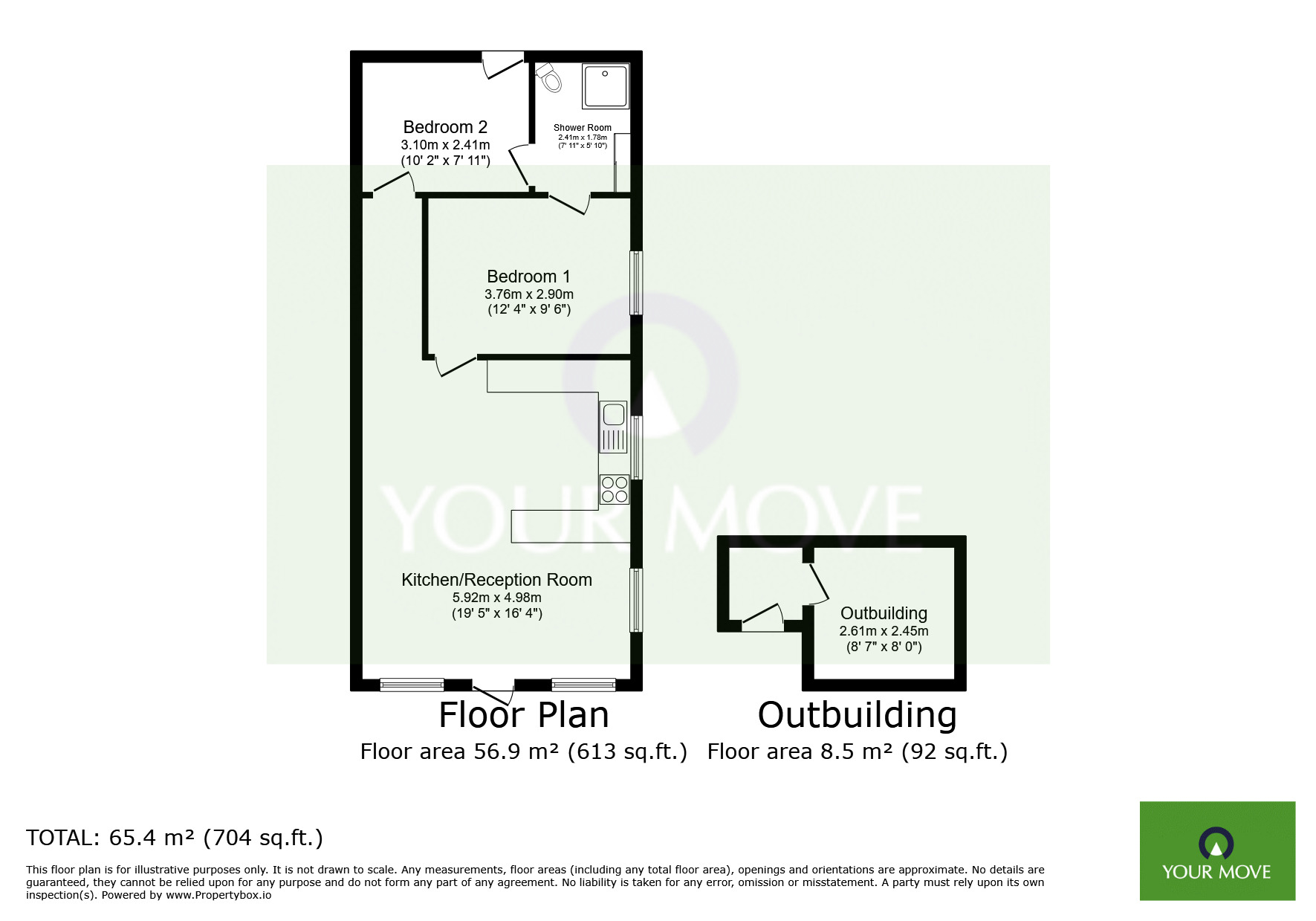 Floorplan of 2 bedroom  Flat to rent, Bexley Road, Erith, DA8