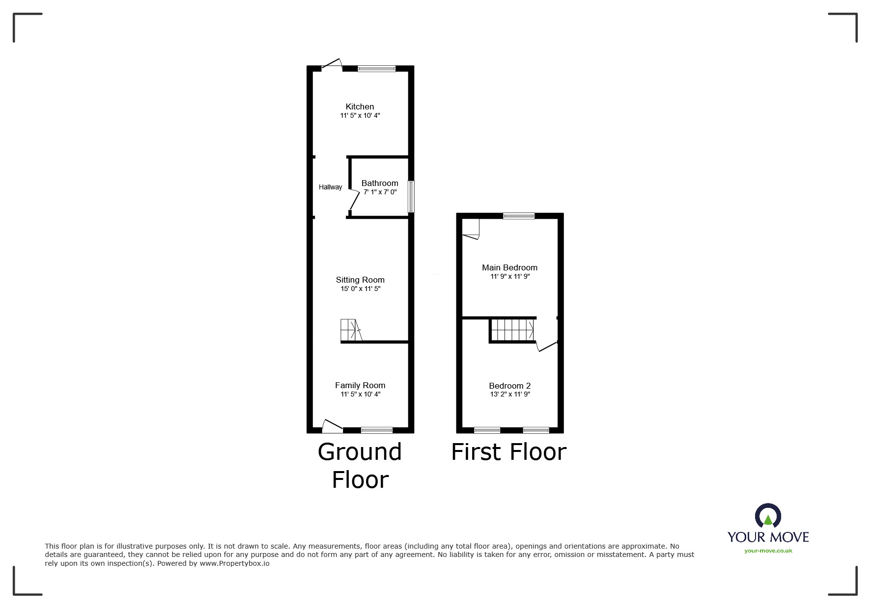 Floorplan of 2 bedroom End Terrace House for sale, St. Thomas Road, Belvedere, DA17