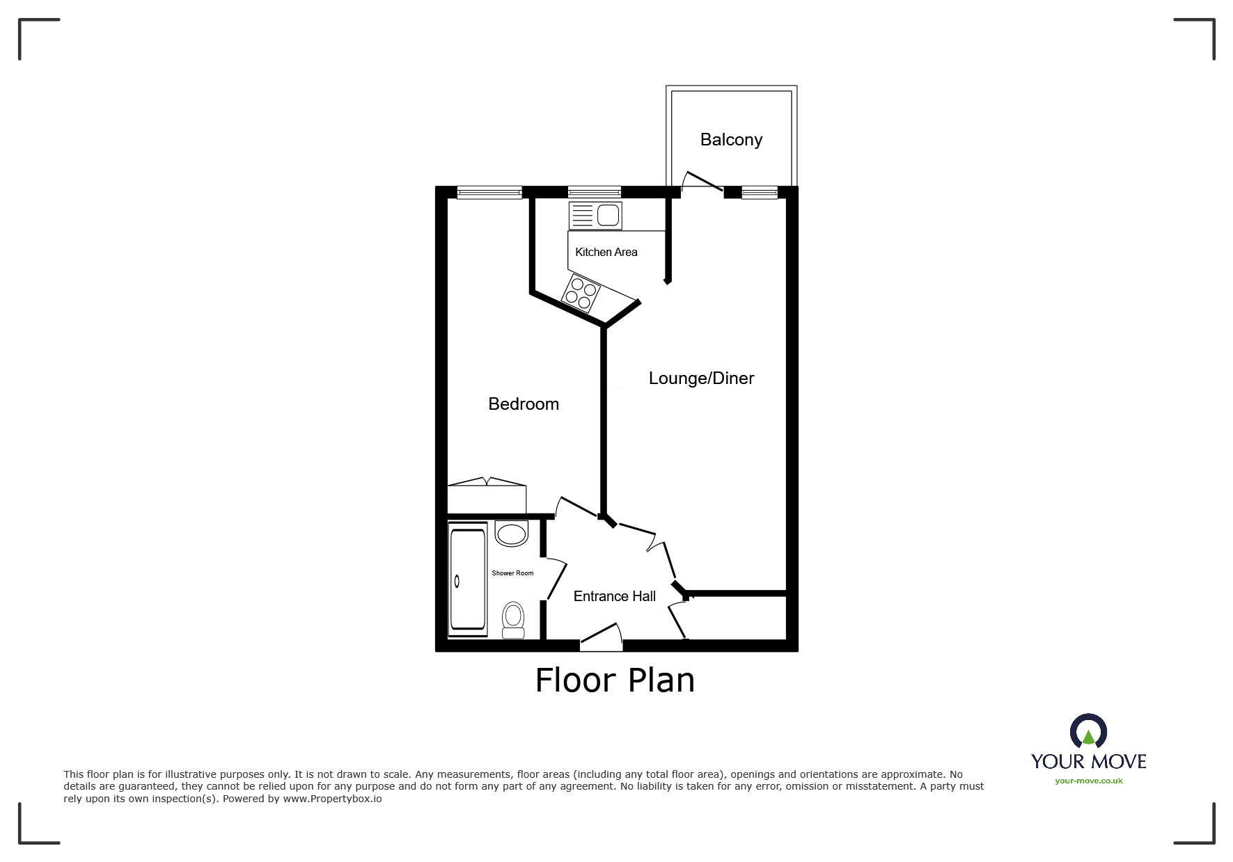 Floorplan of 1 bedroom  Flat for sale, Wharfside Close, Erith, DA8