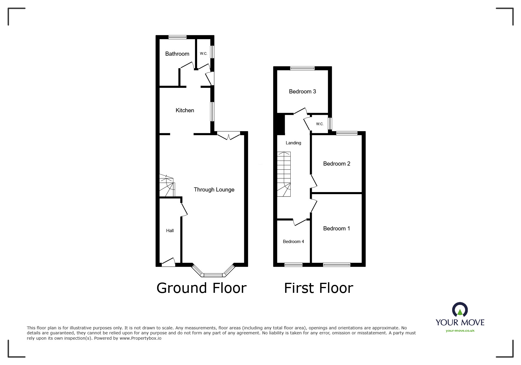 Floorplan of 4 bedroom Mid Terrace House to rent, Upper Holly Hill Road, Belvedere, DA17