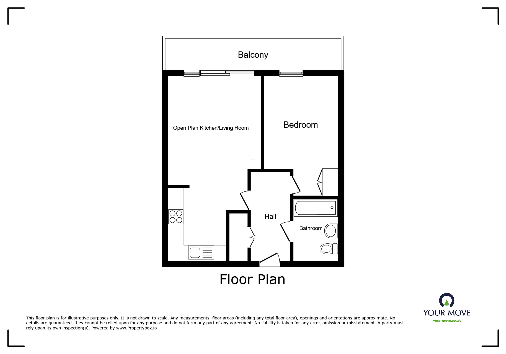 Floorplan of 1 bedroom  Flat for sale, Clydesdale Way, Belvedere, DA17