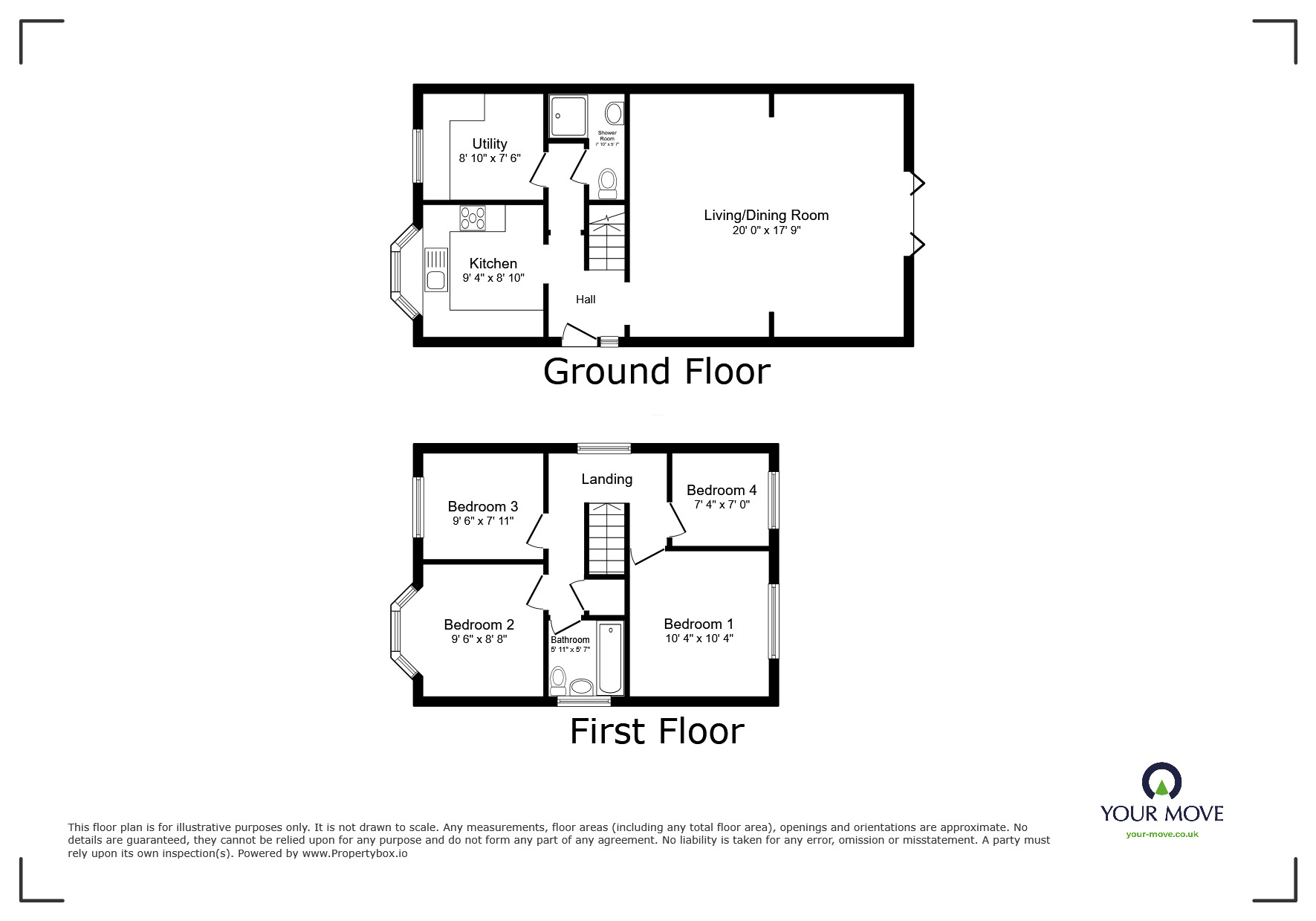 Floorplan of 4 bedroom Detached House for sale, Bexley Road, Erith, DA8