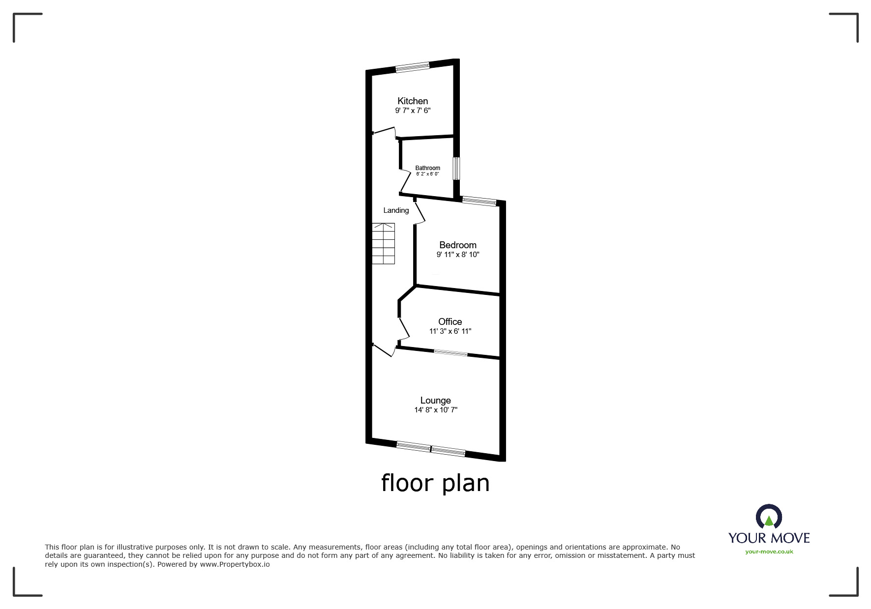 Floorplan of 1 bedroom  Flat to rent, West Street, Erith, Kent, DA8