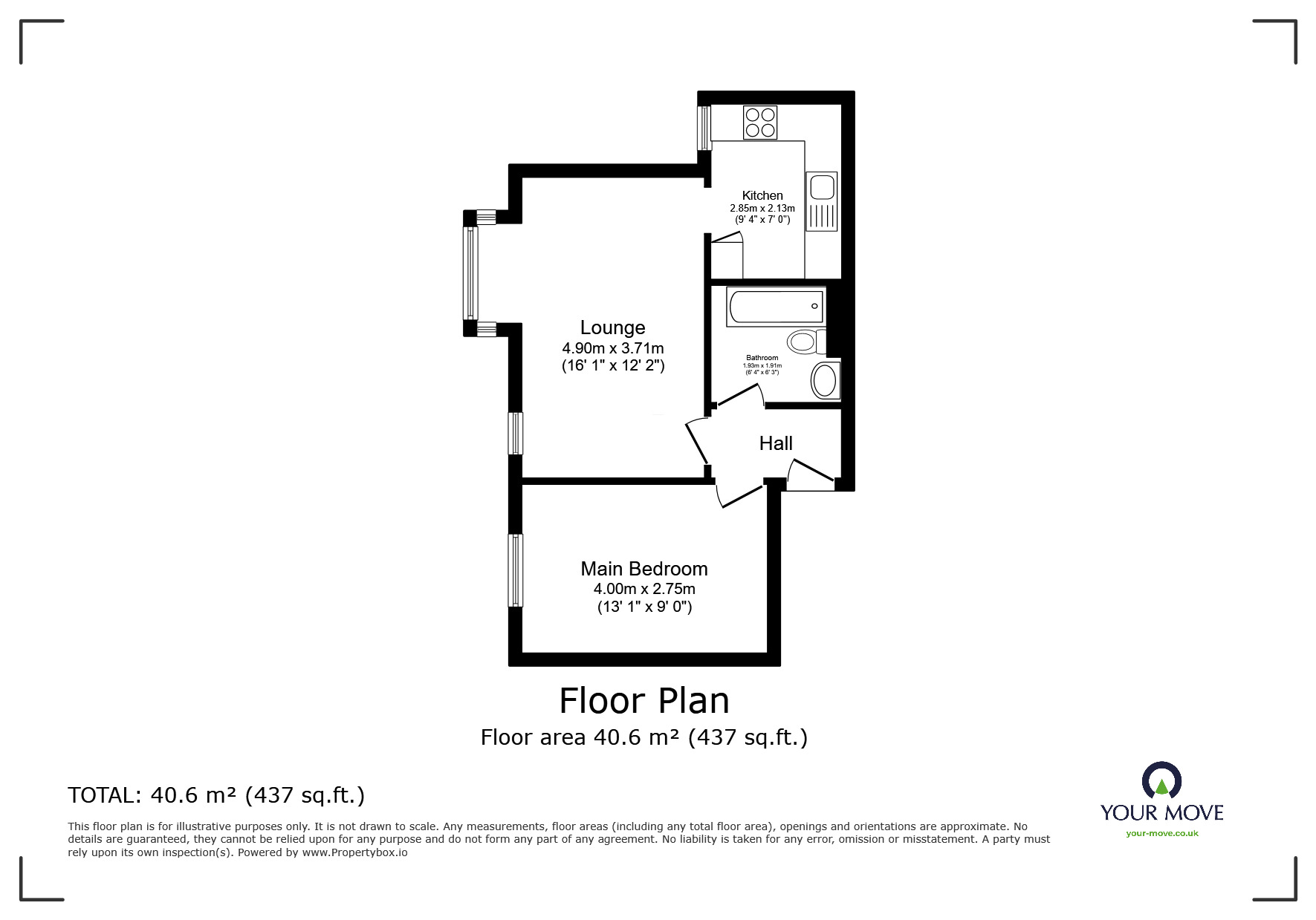 Floorplan of 1 bedroom  Flat for sale, Frobisher Road, Erith, DA8