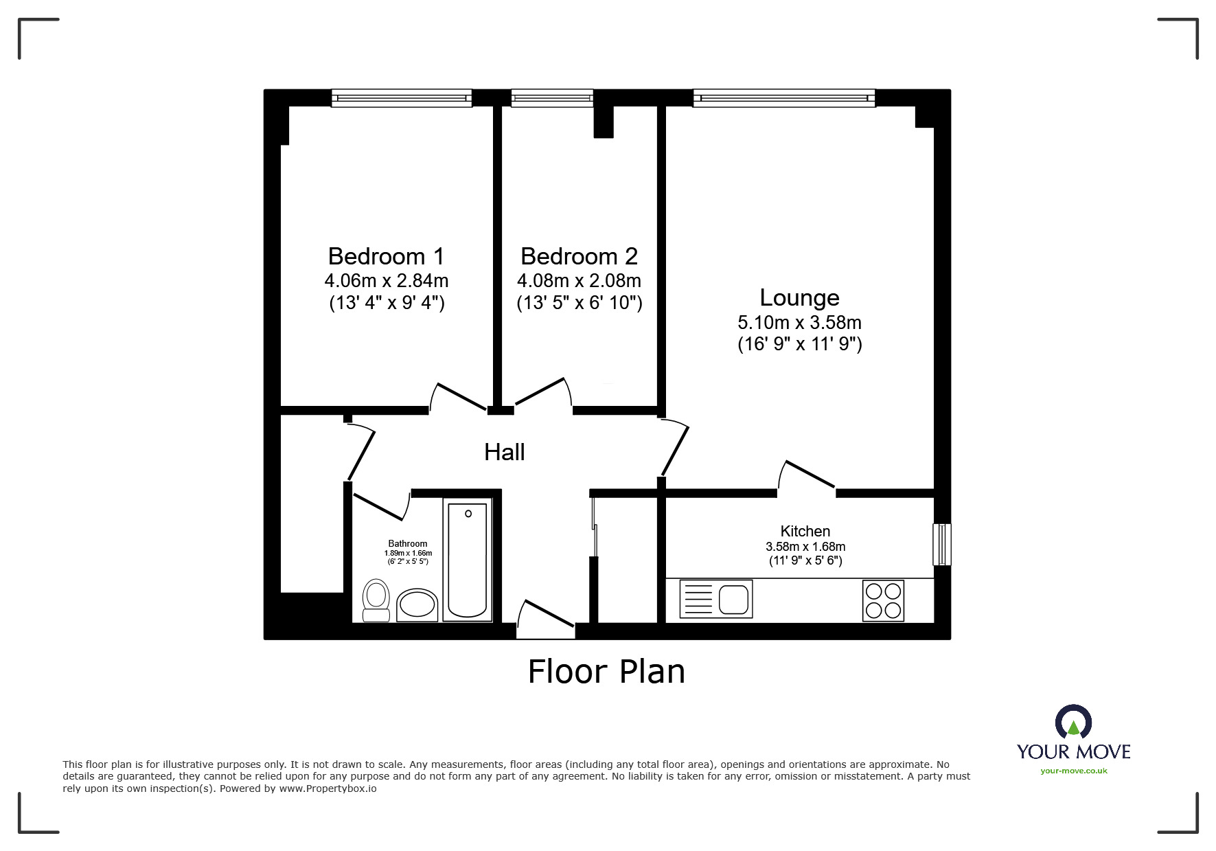 Floorplan of 2 bedroom  Flat to rent, Morvale Close, Belvedere, DA17