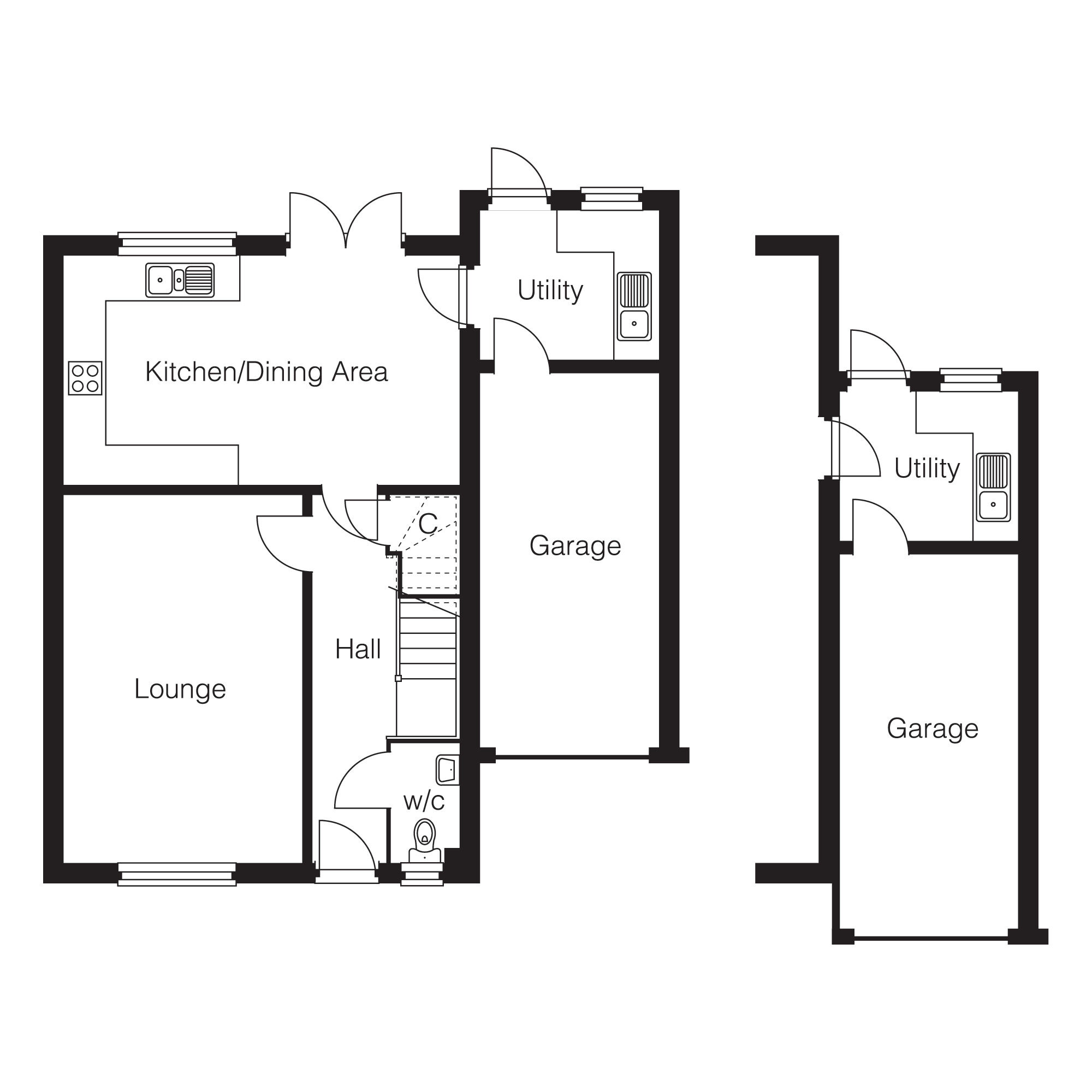 Floorplan of 4 bedroom Detached House for sale, Imperial Gardens, Gray Close, Kent, CT18