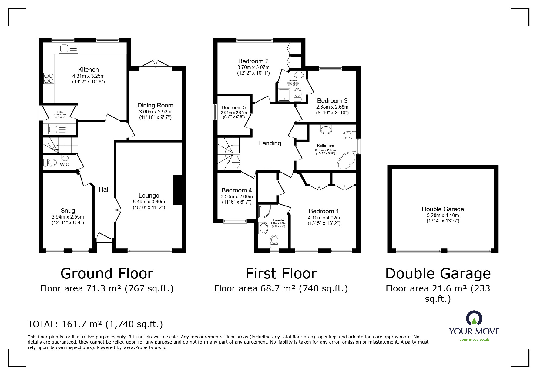 Floorplan of 4 bedroom Detached House for sale, Balmoral Drive, Newark, Nottinghamshire, NG24