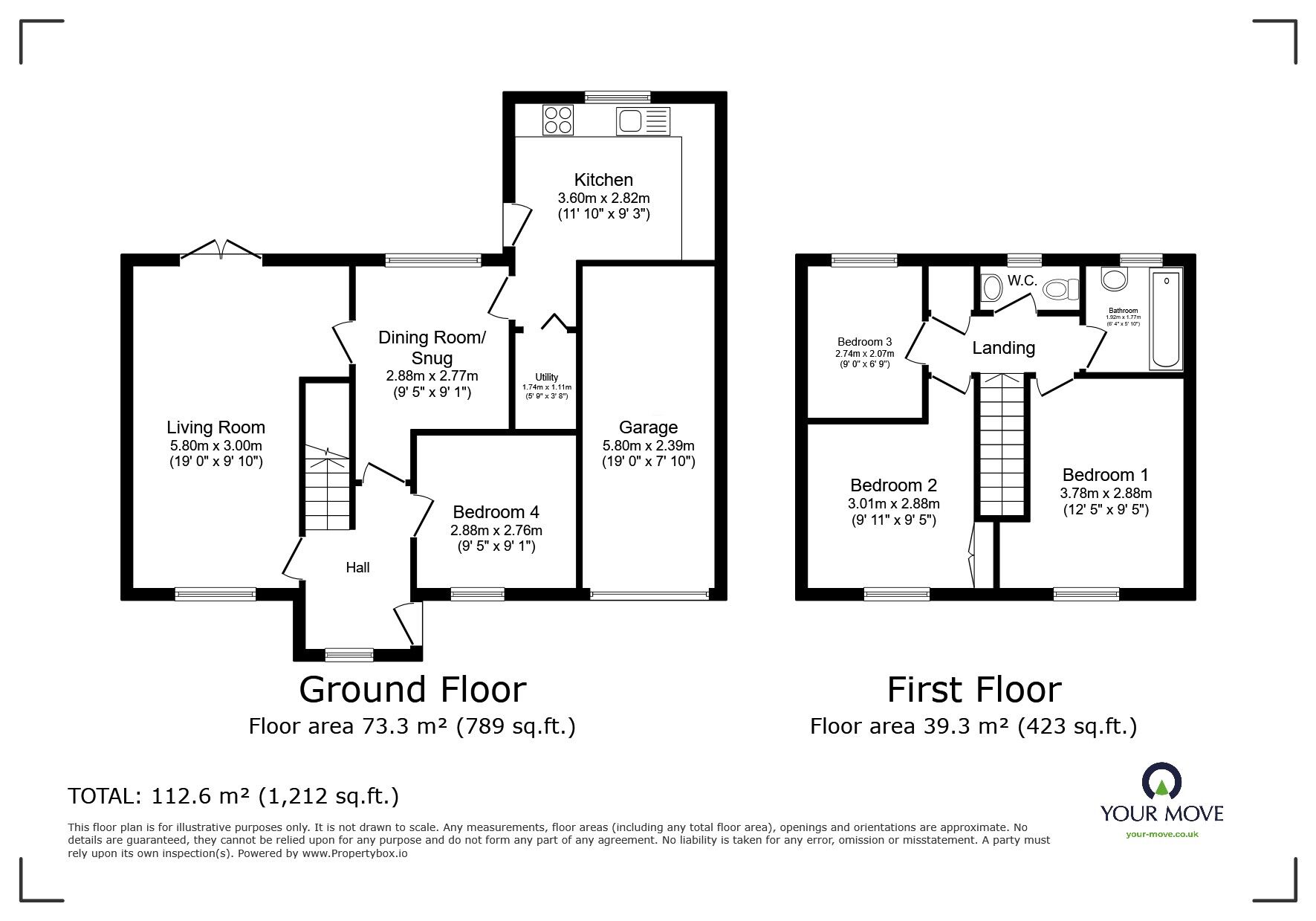 Floorplan of 4 bedroom Detached House for sale, Chelmer Close, Lincoln, Lincolnshire, LN6