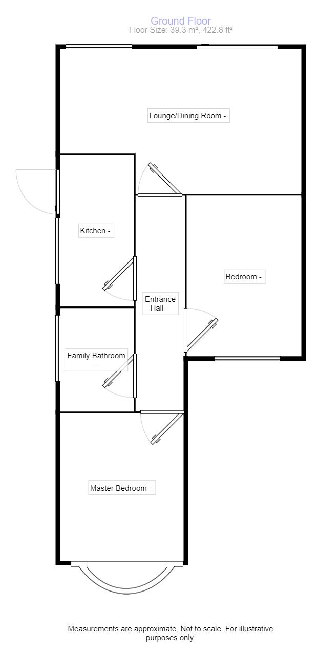 Floorplan of 2 bedroom Detached Bungalow to rent, Revesby Gardens, Nottingham, NG8