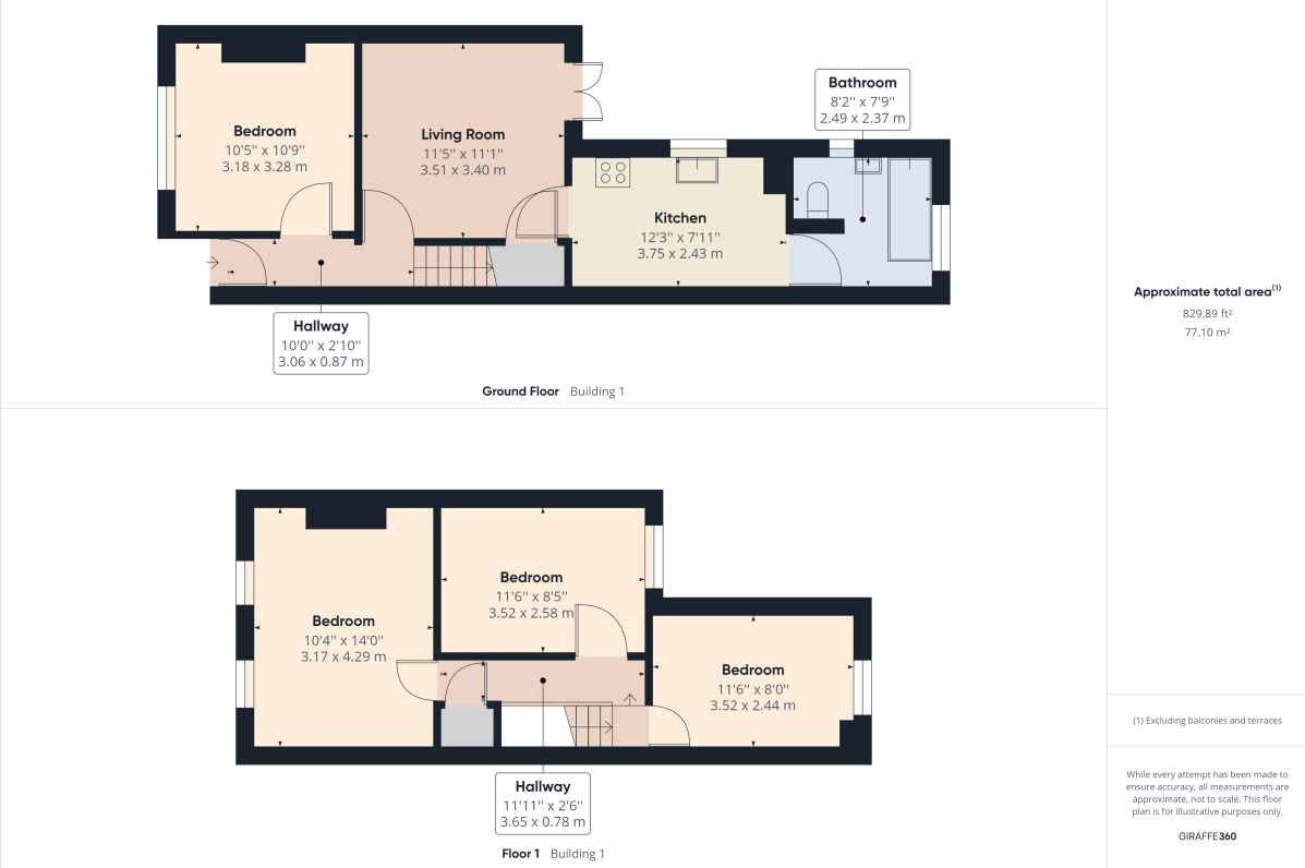 Floorplan of 4 bedroom  House to rent, Euston Road, Northampton, NN4