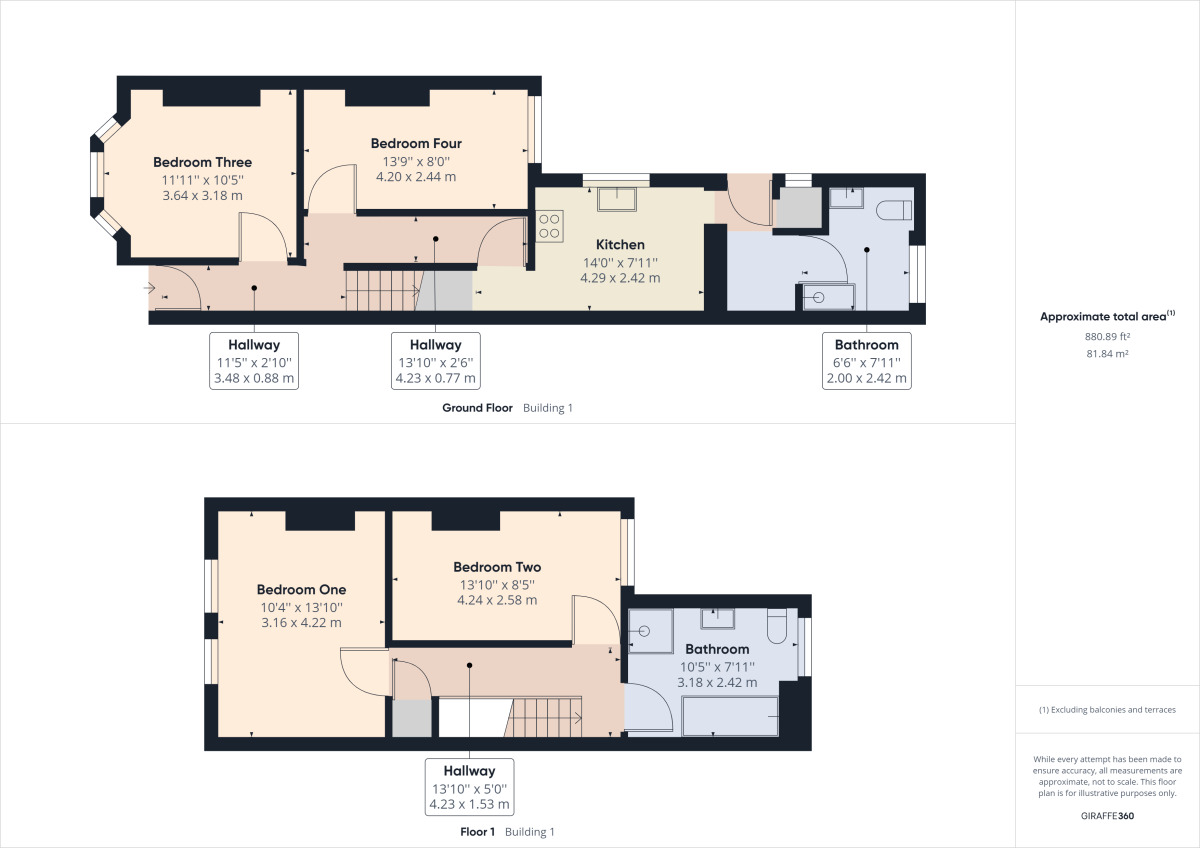 Floorplan of 4 bedroom  House to rent, Southampton Road, Northampton, NN4