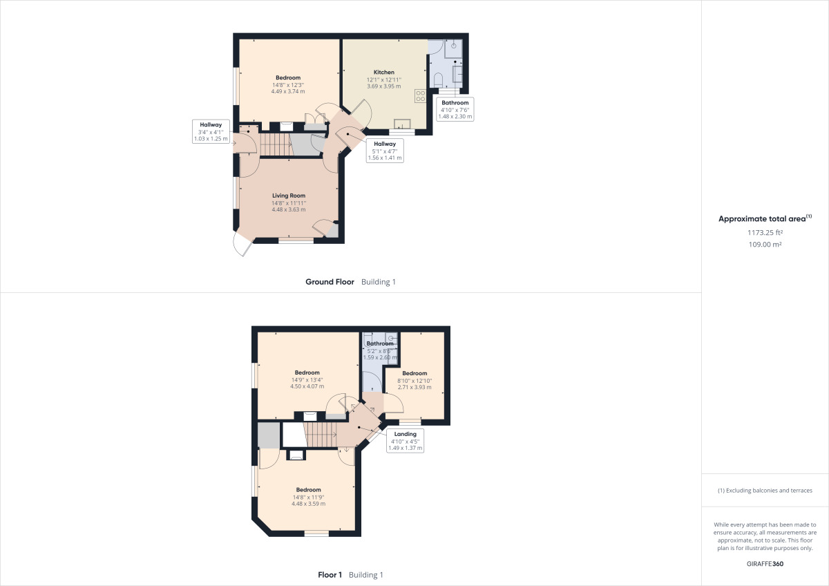 Floorplan of 4 bedroom  House to rent, Overstone Road, The Mounts, Northampton, NN1