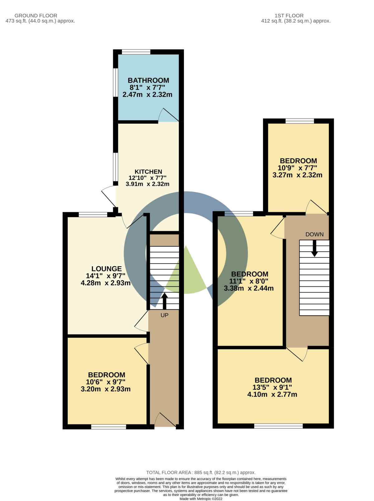 Floorplan of 4 bedroom  House to rent, Southampton Road, Far Cotton, Northampton, NN4