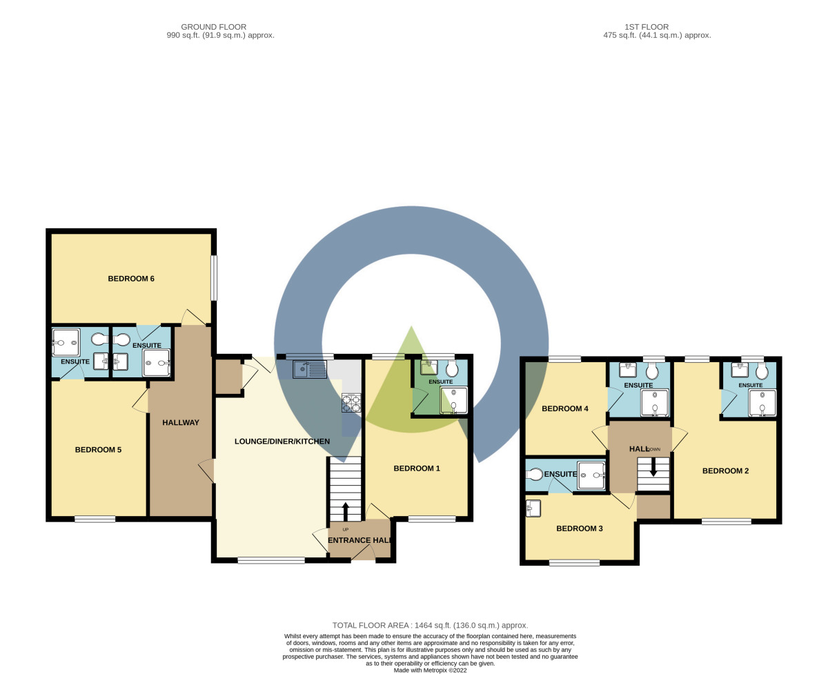 Floorplan of 6 bedroom  House to rent, Lewis Road, Northampton, NN5