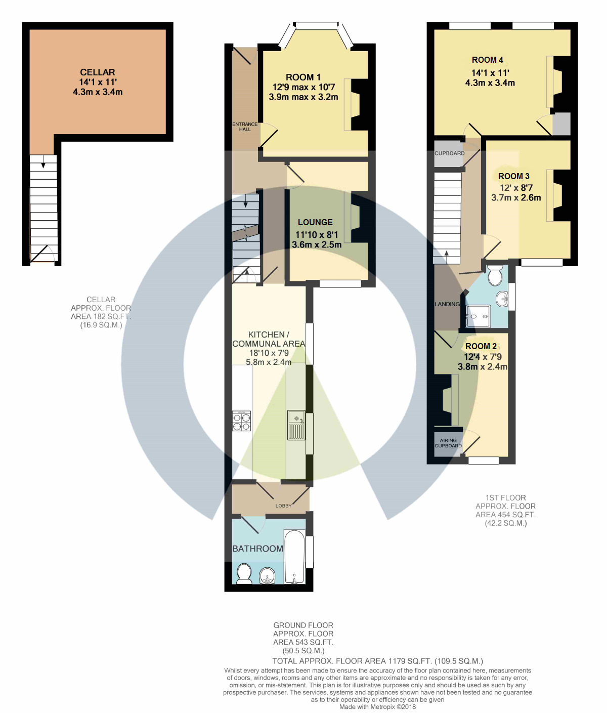 Floorplan of 1 bedroom  Room to rent, Manfield Road, Abington, Northampton, NN1