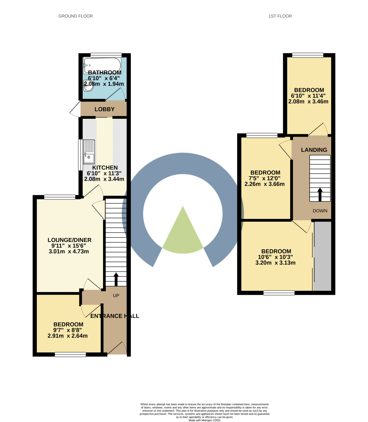 Floorplan of 4 bedroom  House to rent, Moore Street, Poets Corner, Northampton, NN2