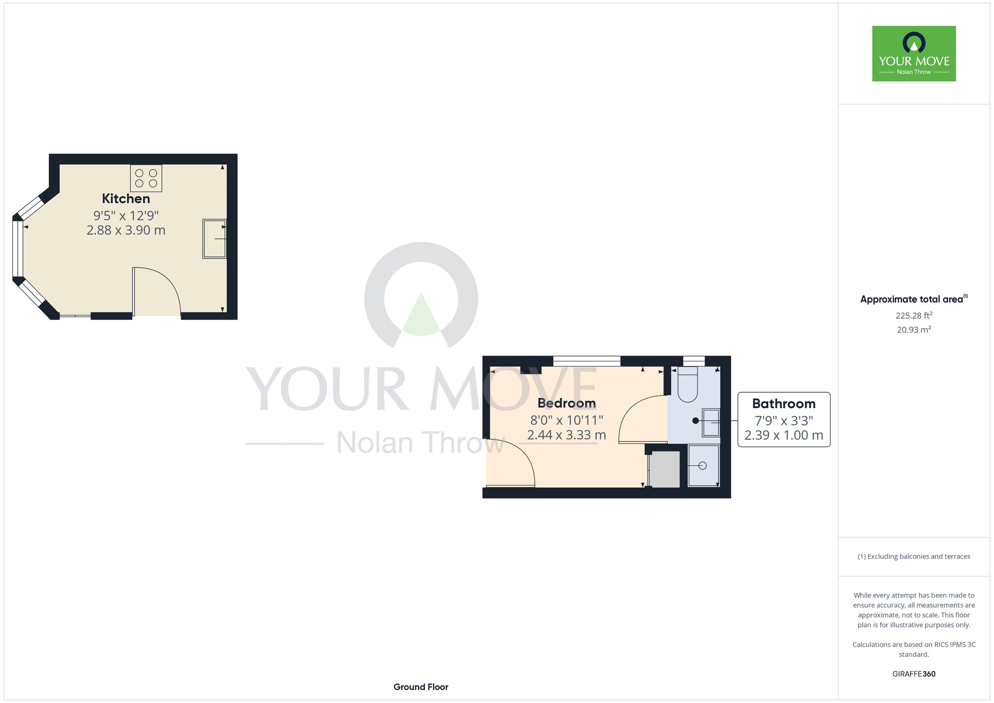 Floorplan of 1 bedroom  Room to rent, Euston Road, Northampton, Northamptonshire, NN4