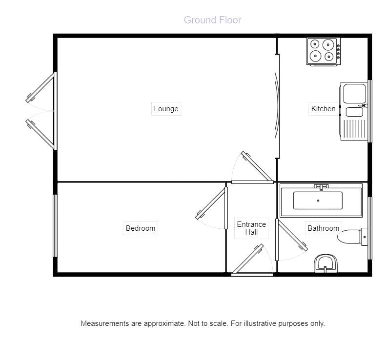 Floorplan of 1 bedroom  Flat to rent, Borough Way, Nuneaton, Warwickshire, CV11