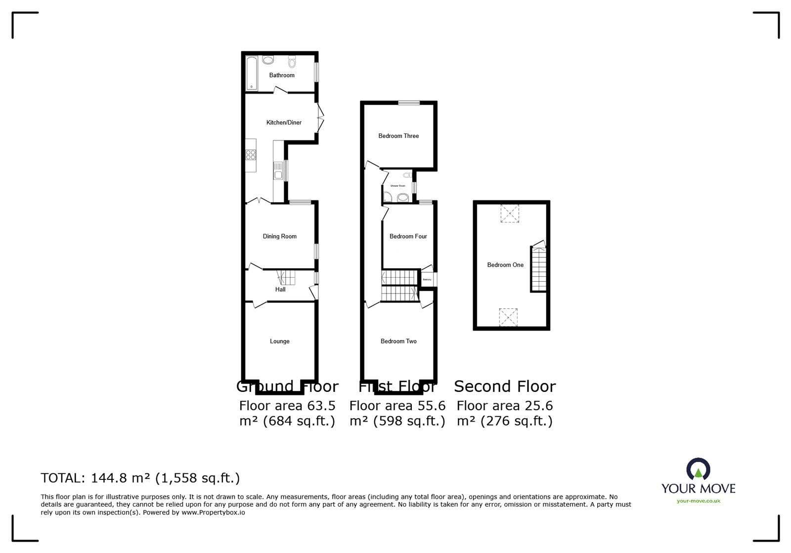 Floorplan of 4 bedroom Semi Detached House for sale, Norman Avenue, Nuneaton, Warwickshire, CV11