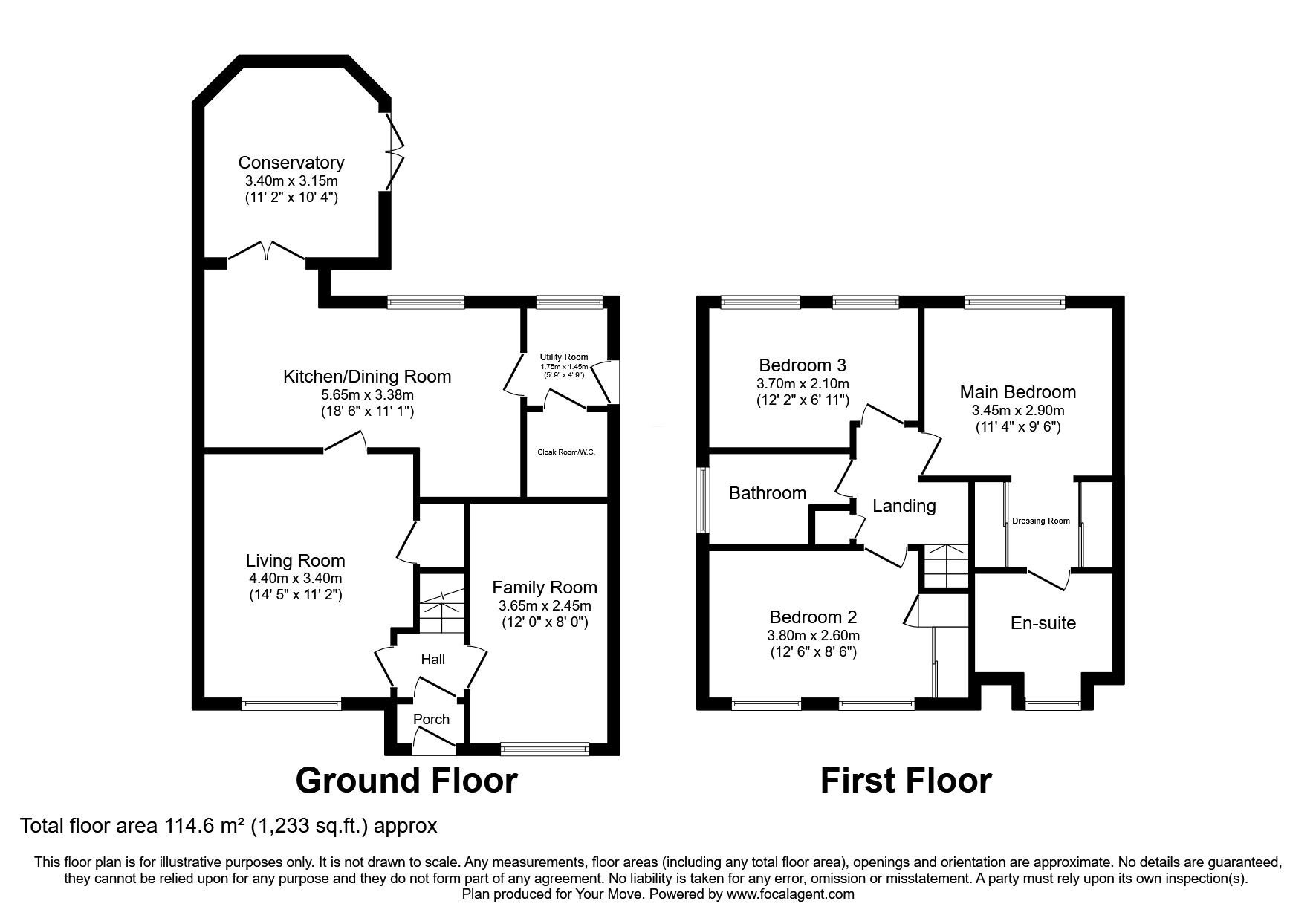 Floorplan of 3 bedroom Detached House for sale, Henley Drive, Shropshire, SY11