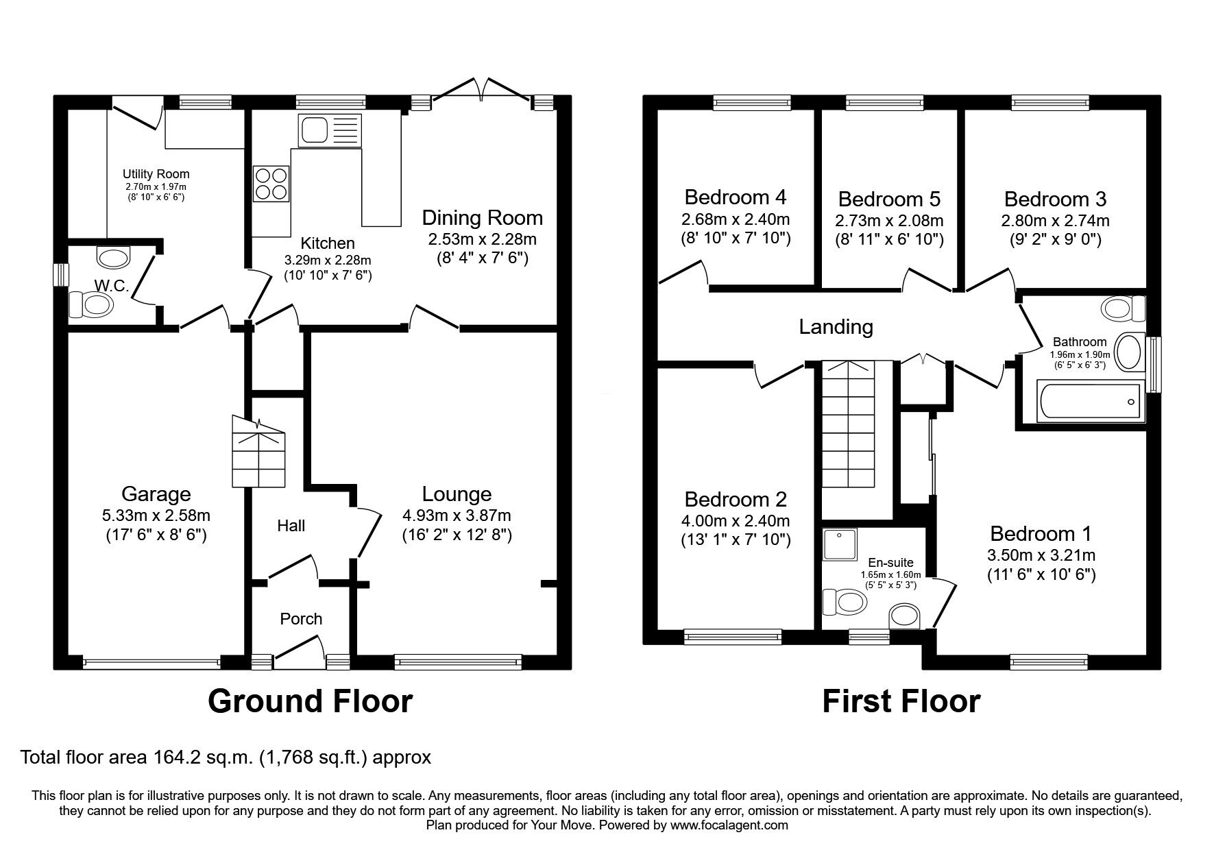 Floorplan of 5 bedroom Detached House for sale, Wykeham Grove, Perton, Wolverhampton, WV6