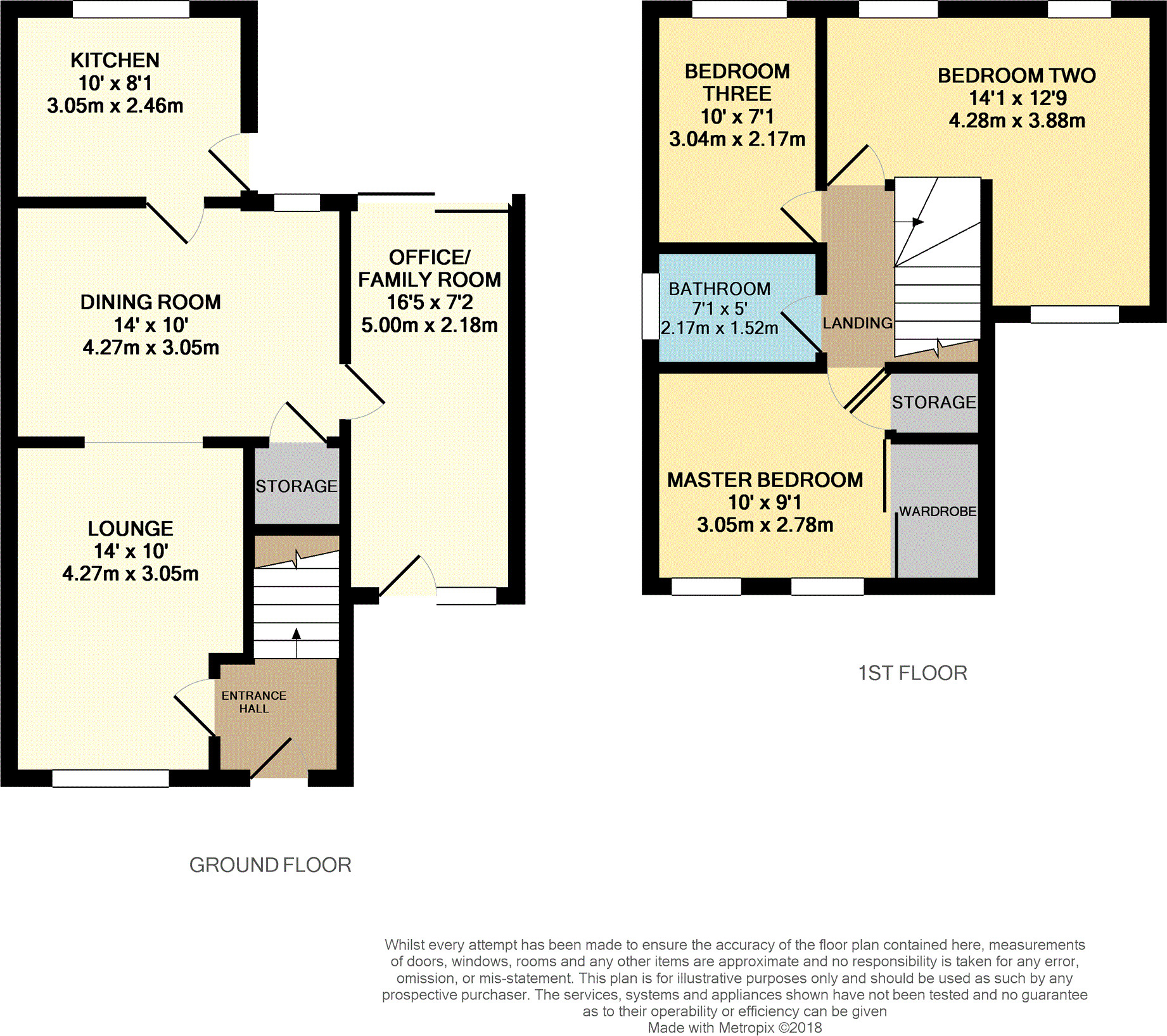 Floorplan of 3 bedroom Detached House to rent, The Windrow, Perton, Staffordshire, WV6