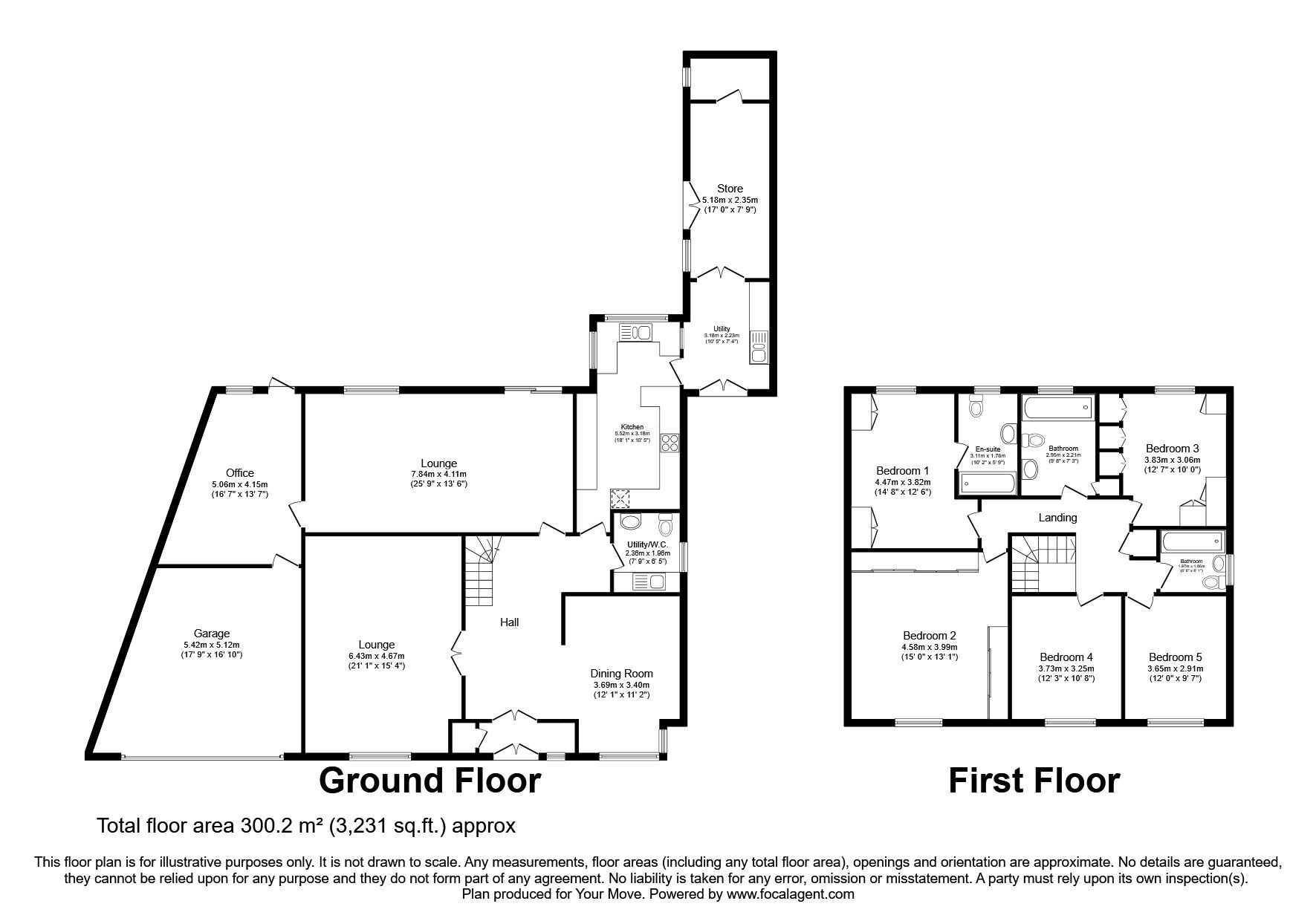 Floorplan of 5 bedroom Detached House for sale, Tintagel Close, Perton  Wolverhampton, Staffordshire, WV6