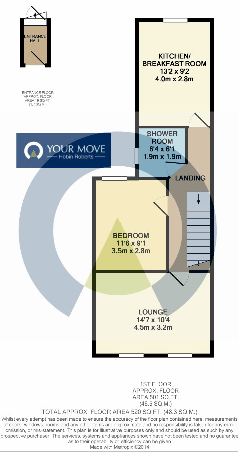 Floorplan of 1 bedroom  Flat to rent, Adnitt Road, Northampton, NN1