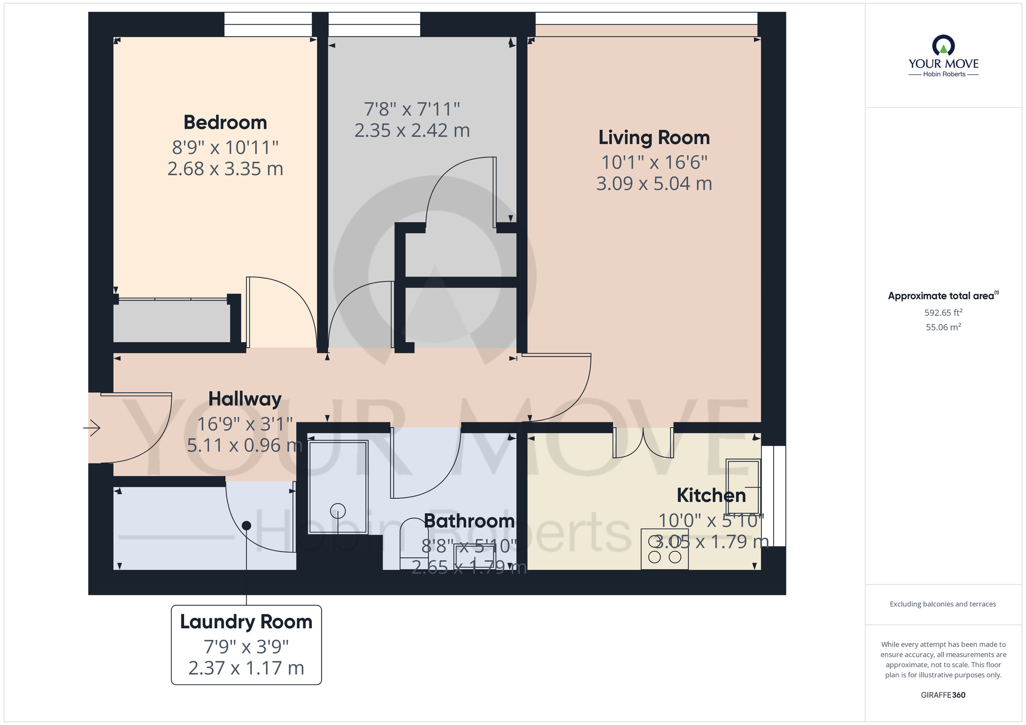 Floorplan of 2 bedroom  Flat to rent, Landcross Drive, Abington Vale, Northampton, NN3