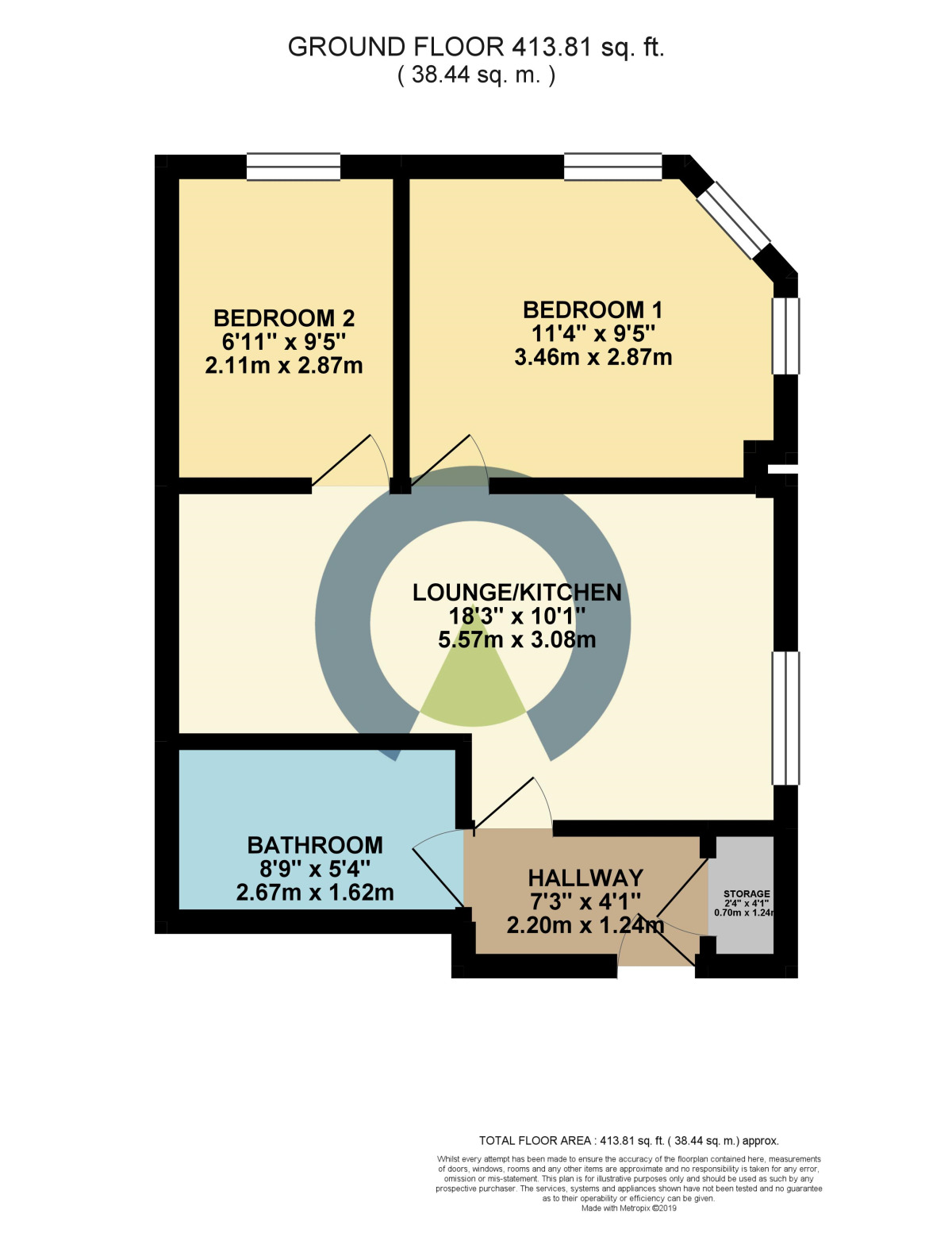 Floorplan of 2 bedroom  Flat to rent, King Edward Road, Northampton, NN1