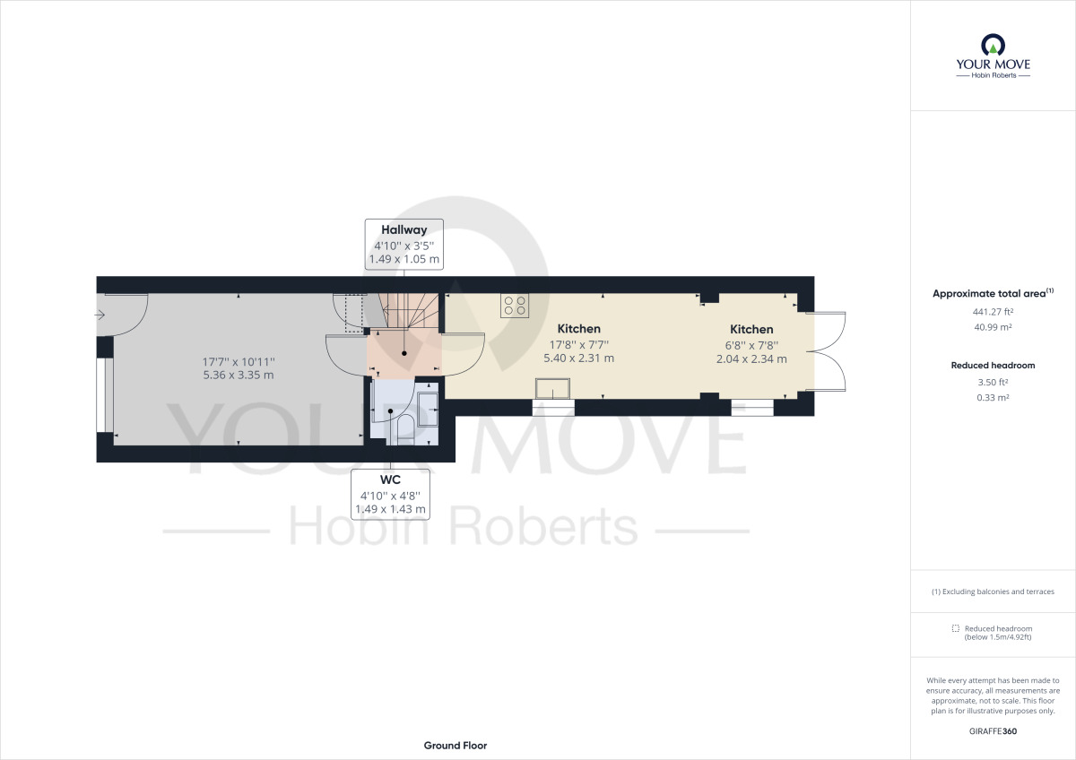 Floorplan of 4 bedroom Mid Terrace House to rent, Junction Road, Poets Corner, Northampton, NN2