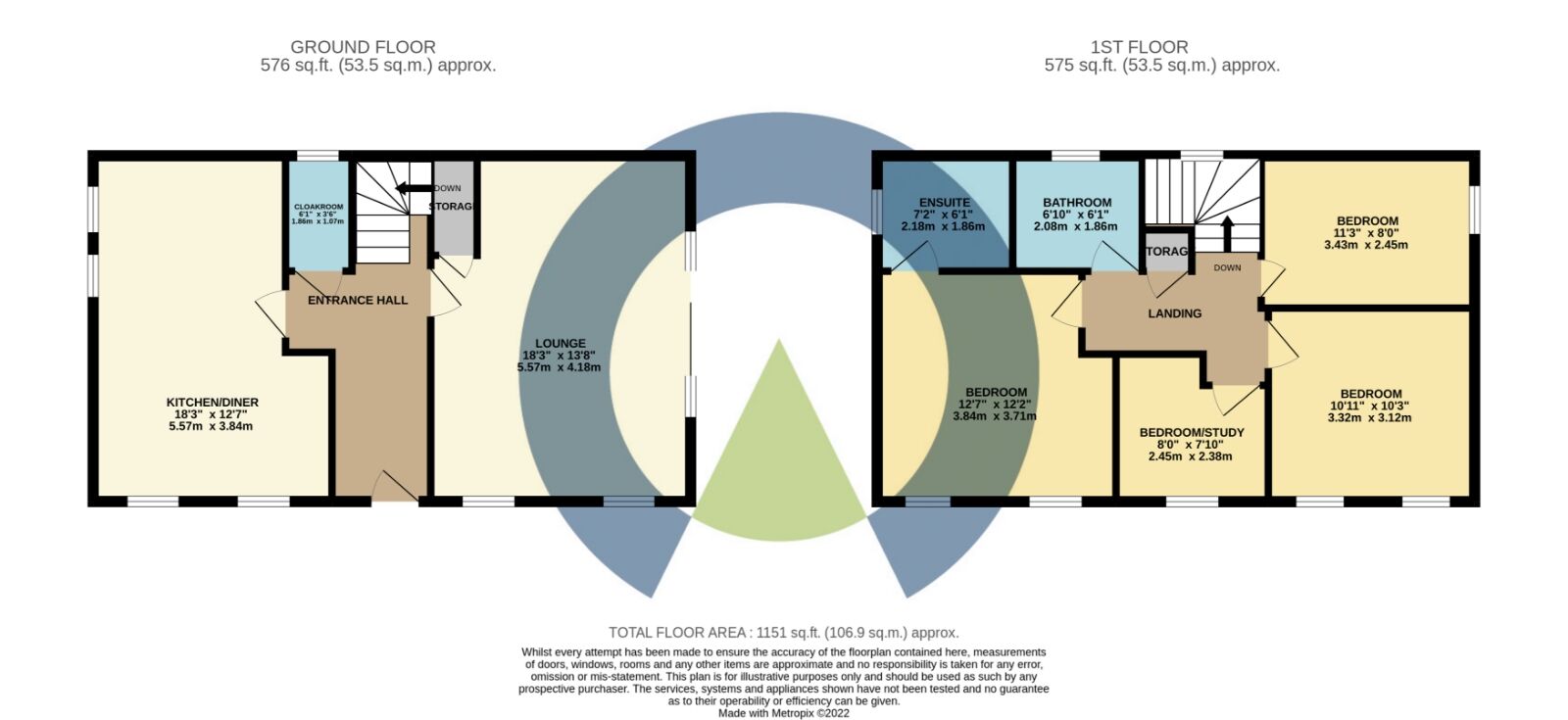 Floorplan of 4 bedroom Detached House to rent, Kelmarsh Grove, Wellingborough, NN8