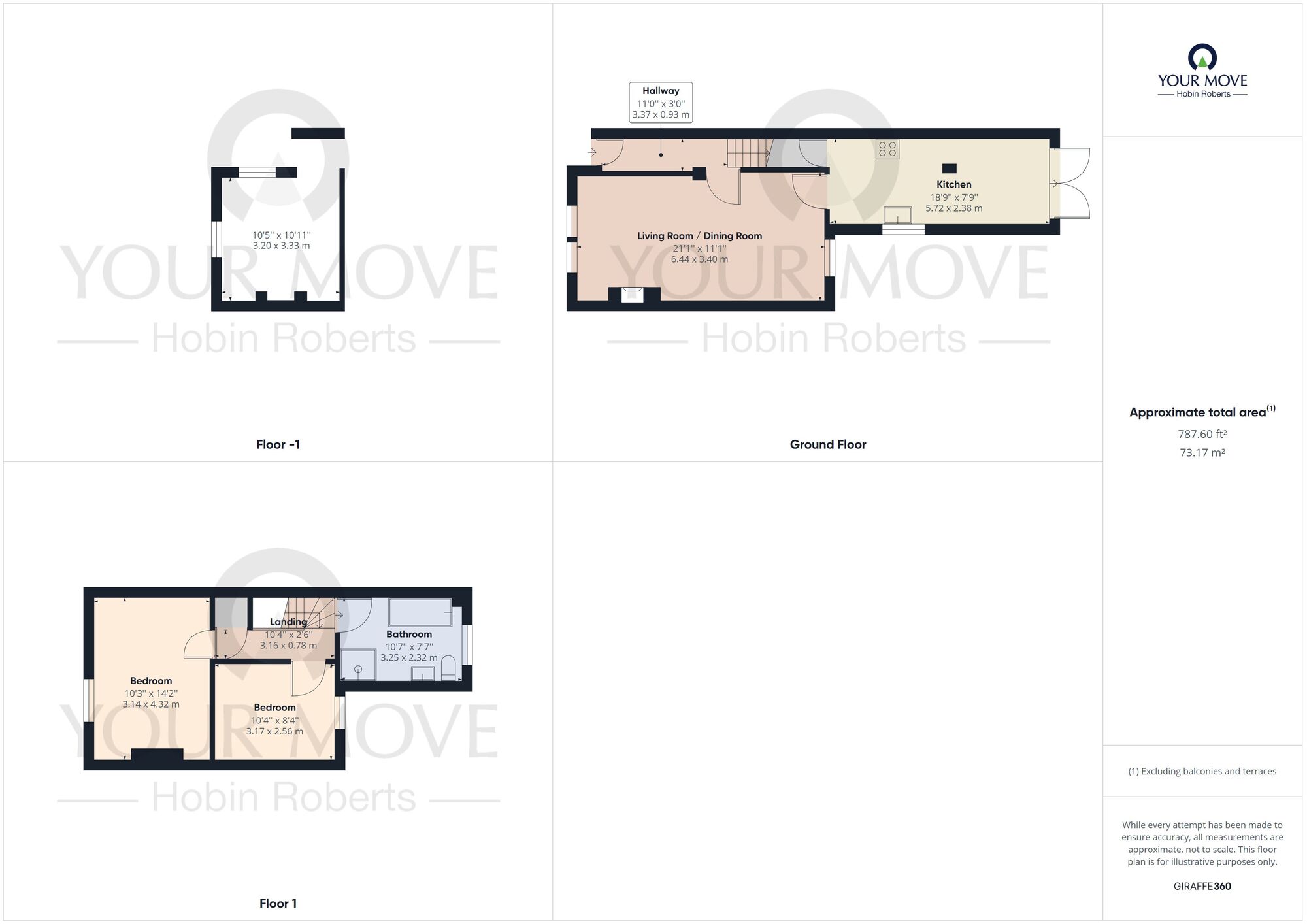 Floorplan of 2 bedroom Mid Terrace House for sale, Wilby Street, Abington, Northampton, NN1