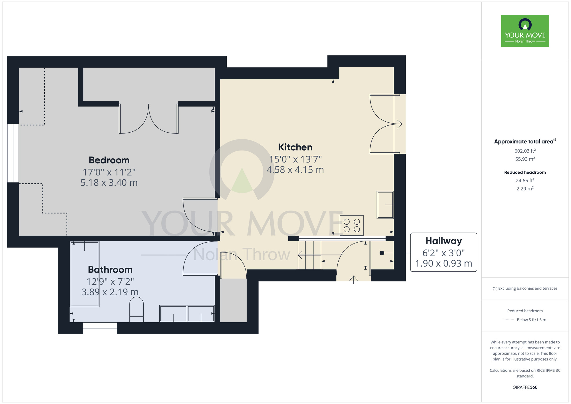 Floorplan of 1 bedroom  Flat for sale, The Drive, Phippsville, Northampton, Northamptonshire, NN1