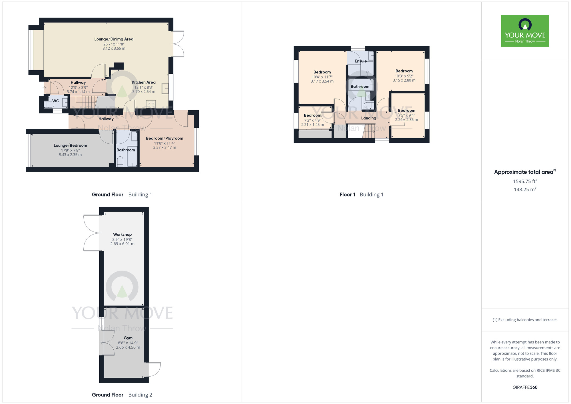 Floorplan of 4 bedroom Detached House for sale, Vantage Meadow, Ecton Brook, Northampton, NN3