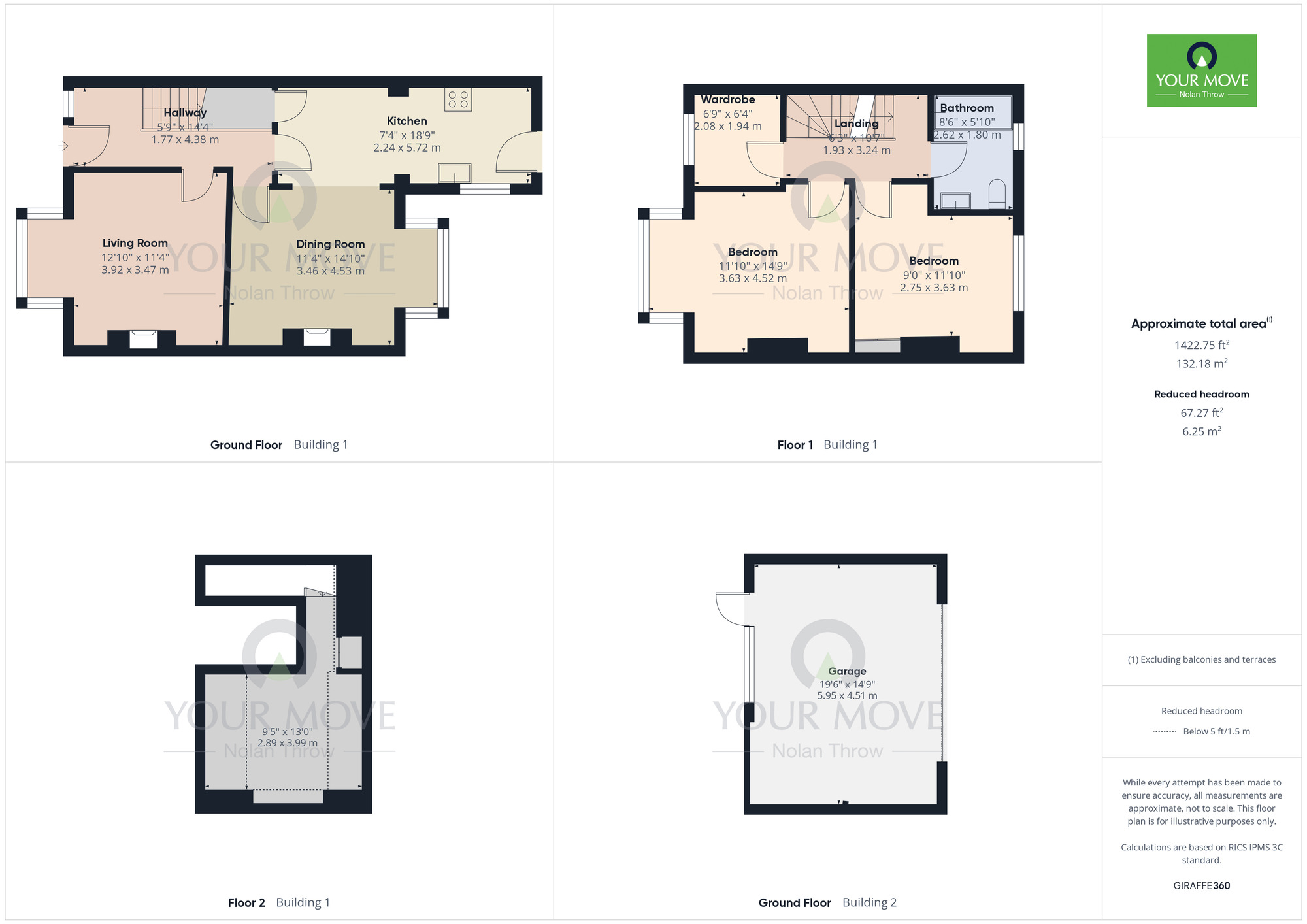 Floorplan of 3 bedroom Semi Detached House for sale, Elmhurst Avenue, Spinney Hill, Northampton, NN3