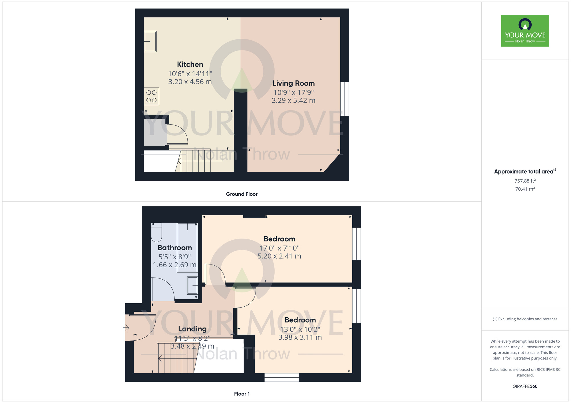 Floorplan of 2 bedroom  Flat for sale, King Edward Road, Abington, Northampton, Northamptonshire, NN1