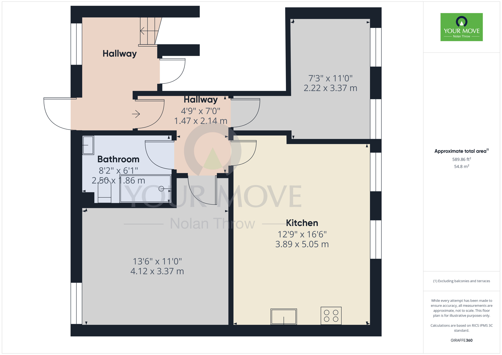 Floorplan of 2 bedroom  Flat to rent, Artizan Road, Northampton, Northamptonshire, NN1