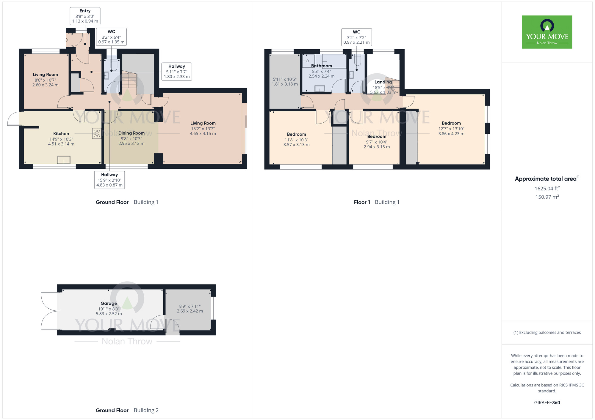 Floorplan of 4 bedroom Detached House for sale, Parade Bank, Moulton, Northamptonshire, NN3