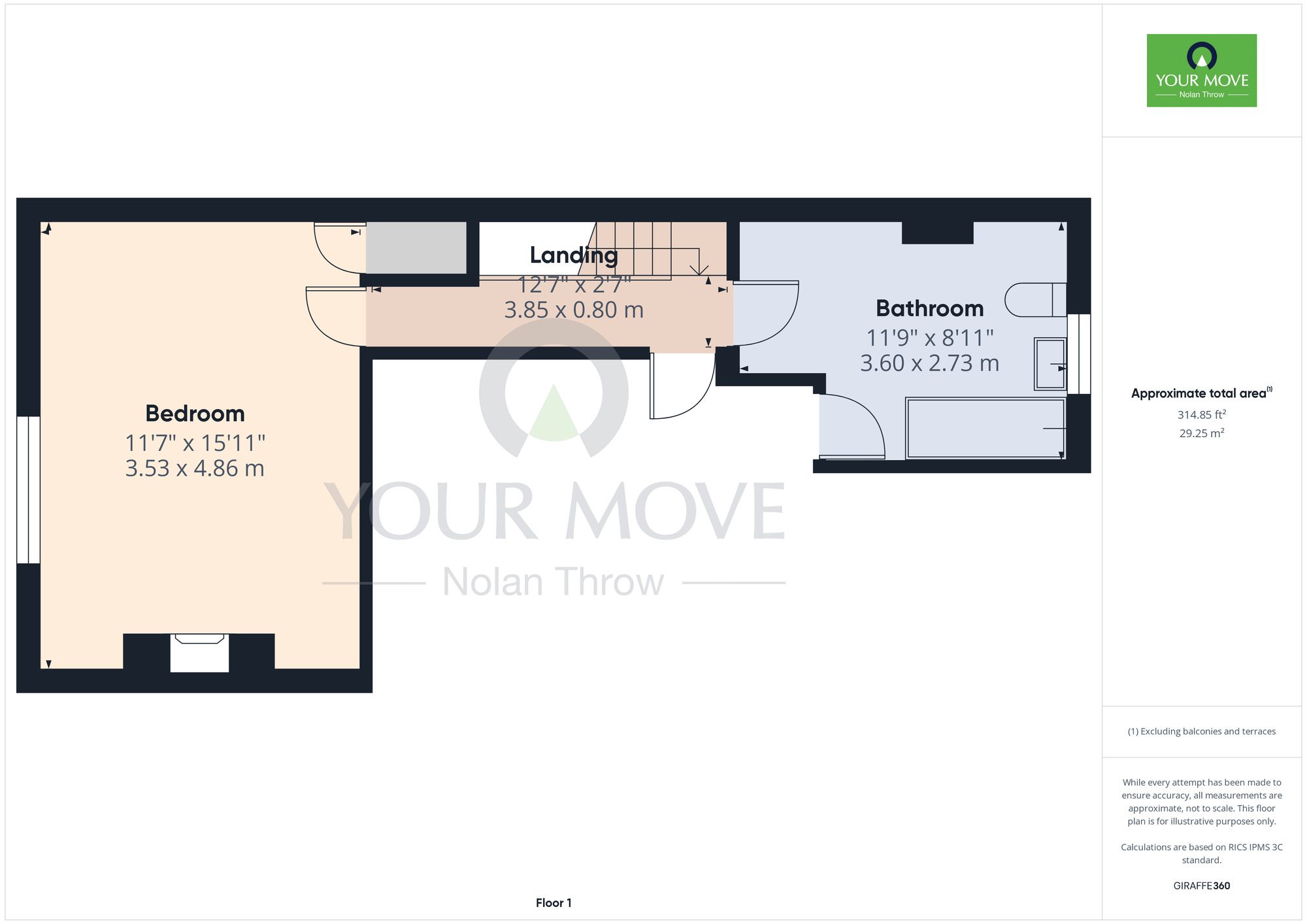 Floorplan of 2 bedroom End Terrace House for sale, Victoria Road, Abington, Northampton, Northamptonshire, NN1