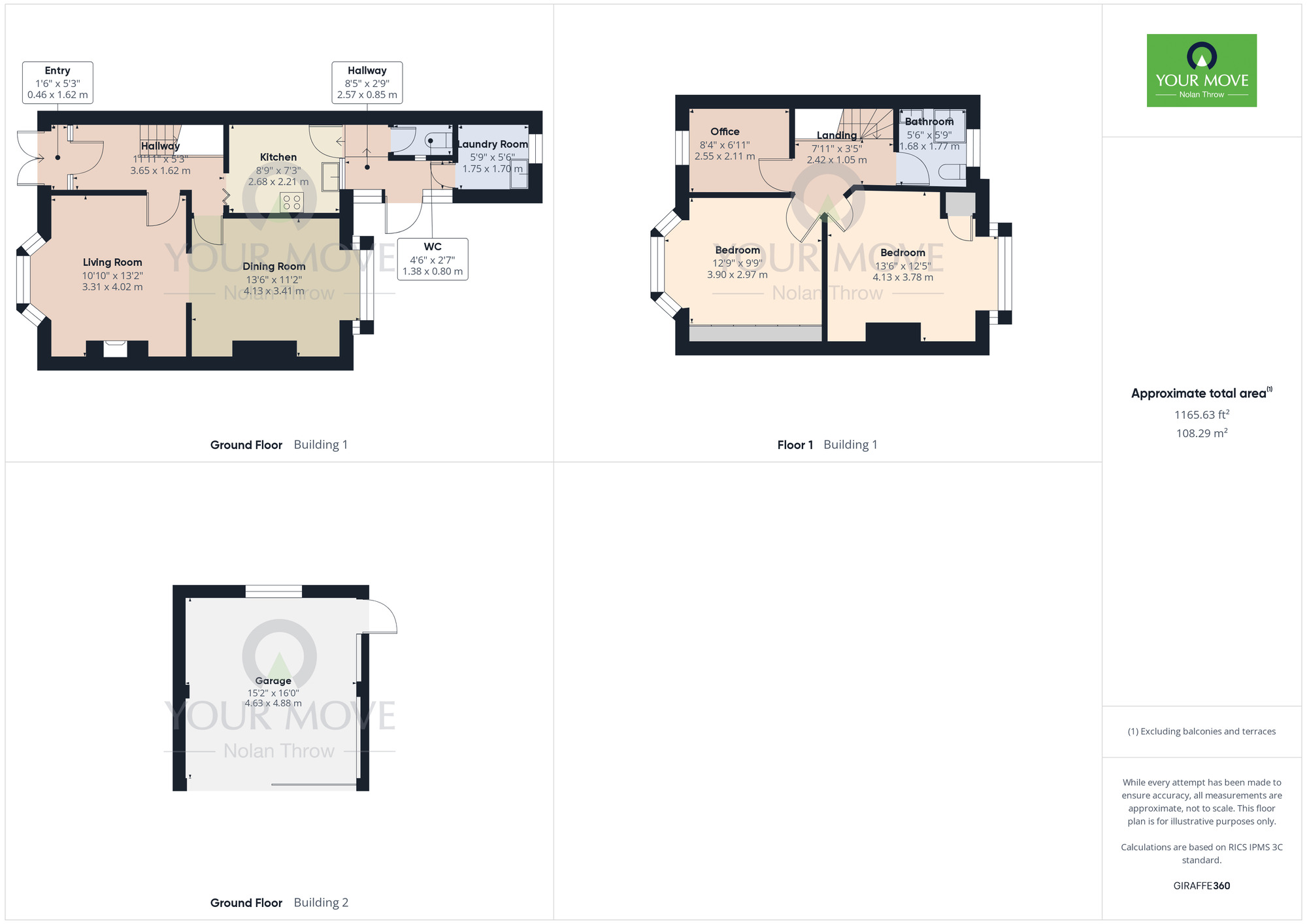 Floorplan of 3 bedroom Mid Terrace House for sale, Greenfield Road, Spinney Hill,, Northampton, Northamptonshire, NN3