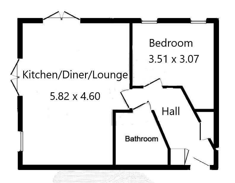 Floorplan of 1 bedroom  Flat to rent, Sir Bernard Paget Avenue, Ashford, Kent, TN23